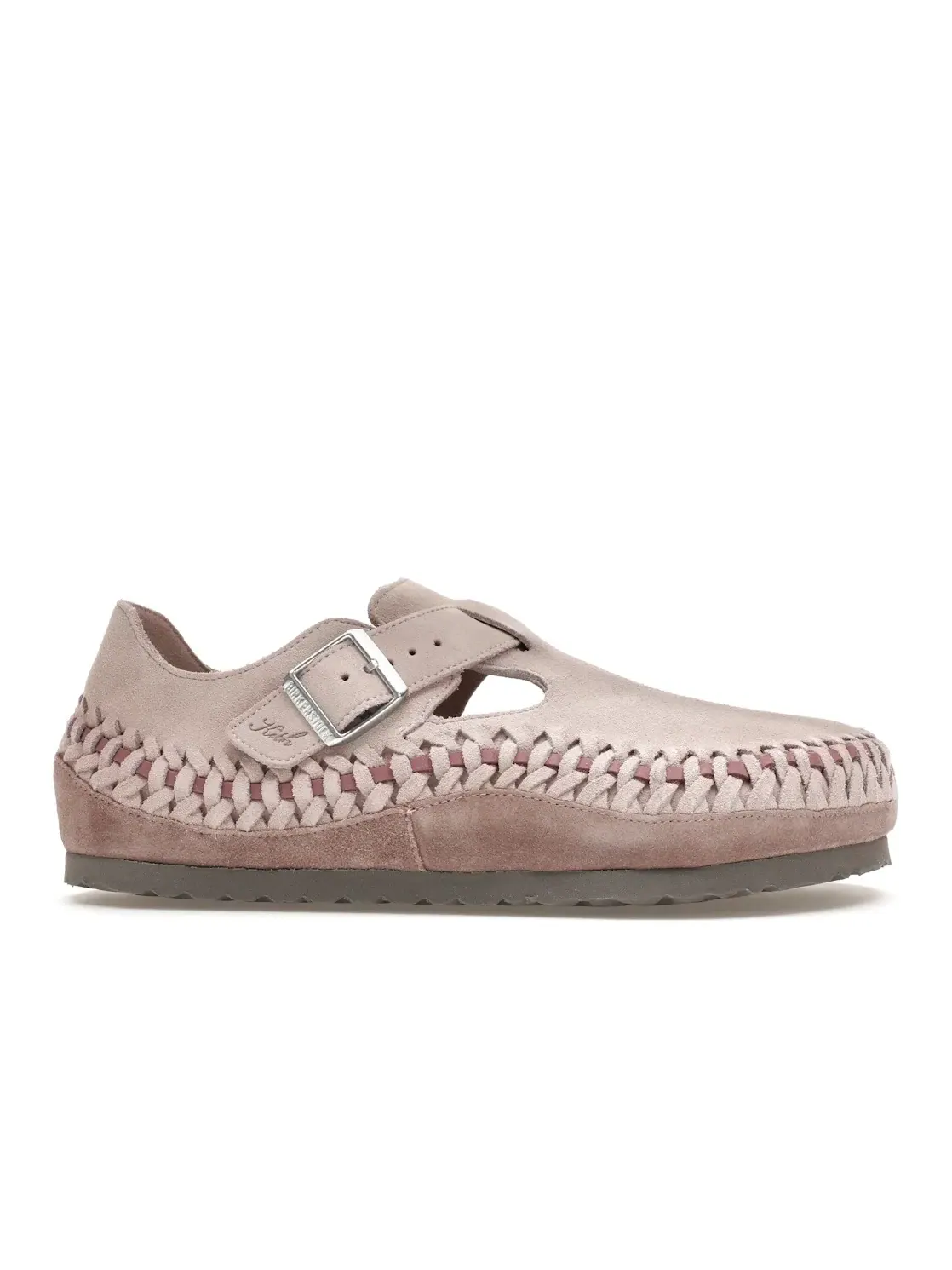 Мужские туфли с плетением Birkenstock London Braided — изображение 1 из 4, серый