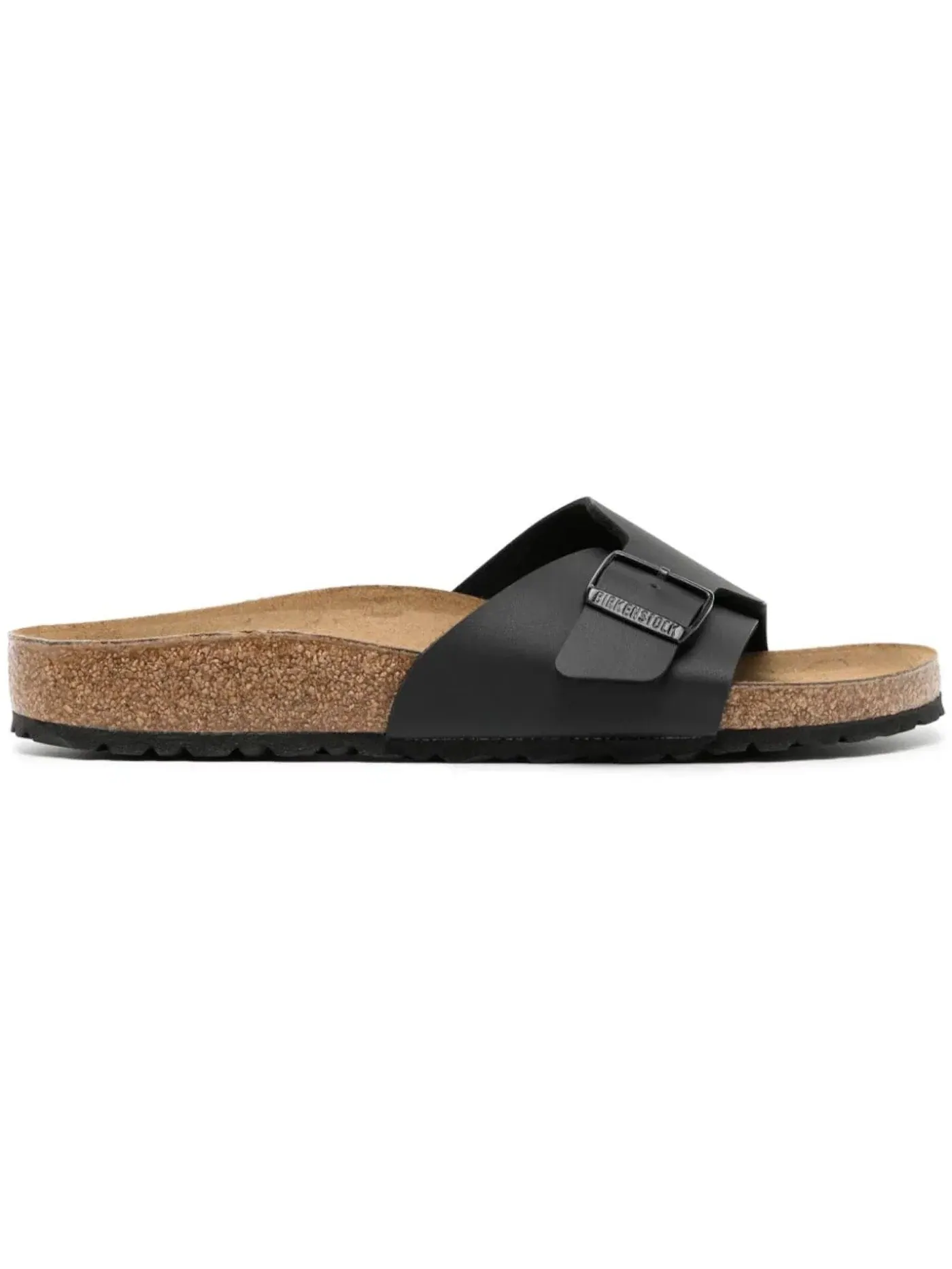 Женские сандалии-слайды с пряжкой Birkenstock Catalina Birko-Flor — изображение 1 из 1, черный