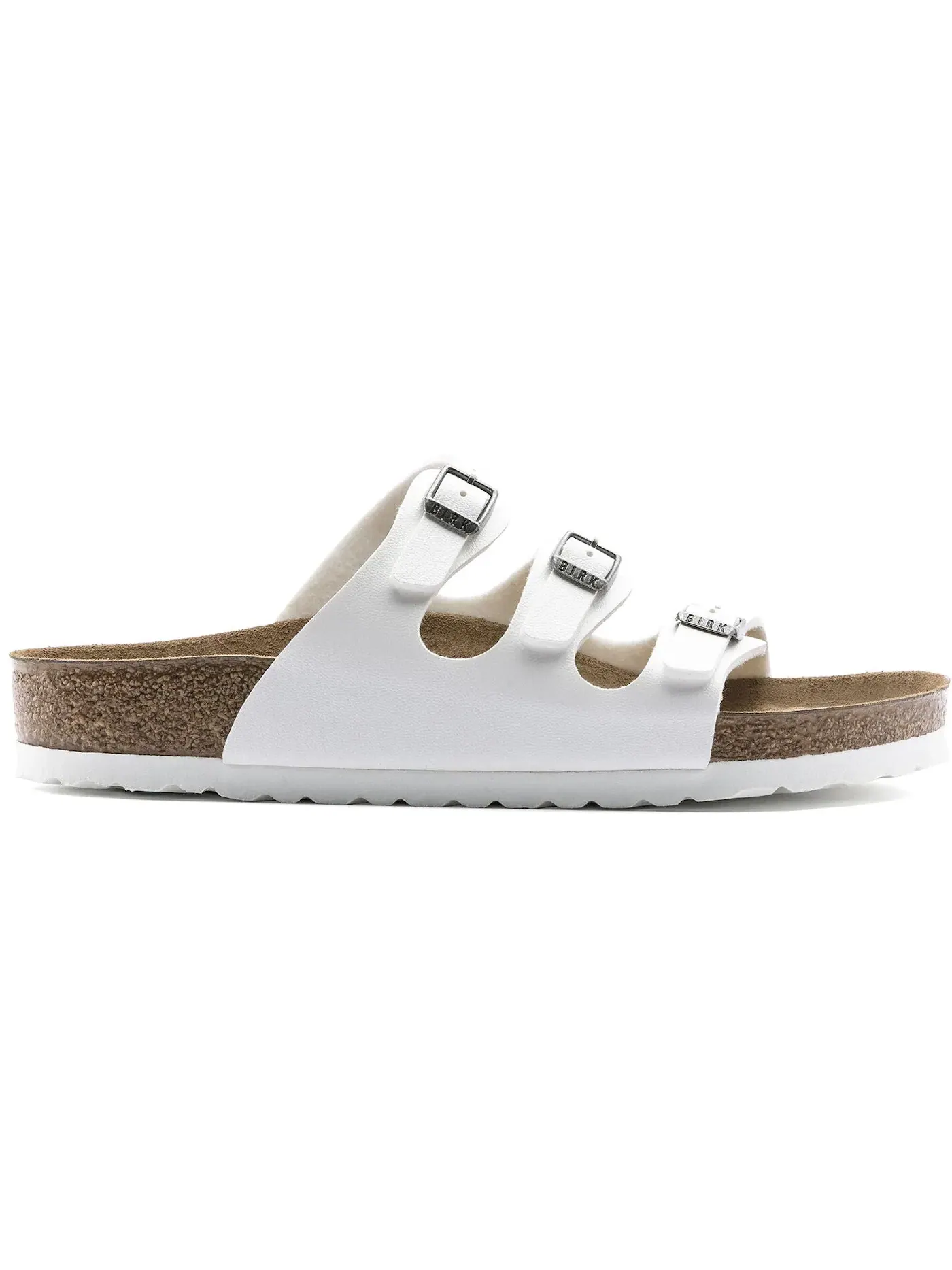 Женские сандалии с контрастной подошвой Birkenstock Florida Birko-Flor — изображение 1 из 1, белый
