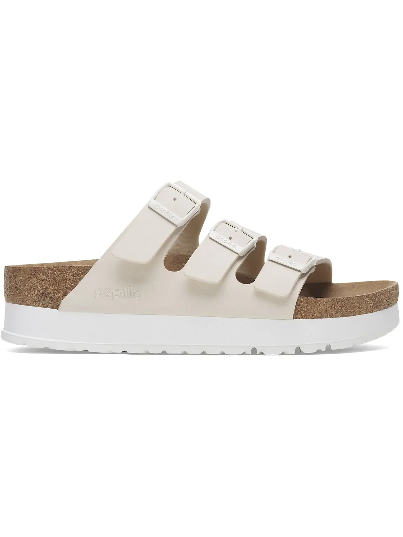 Женские сандалии с платформой Florida Vegan Flex Platform Birko-Flor Birkenstock — изображение 1 из 1, белый