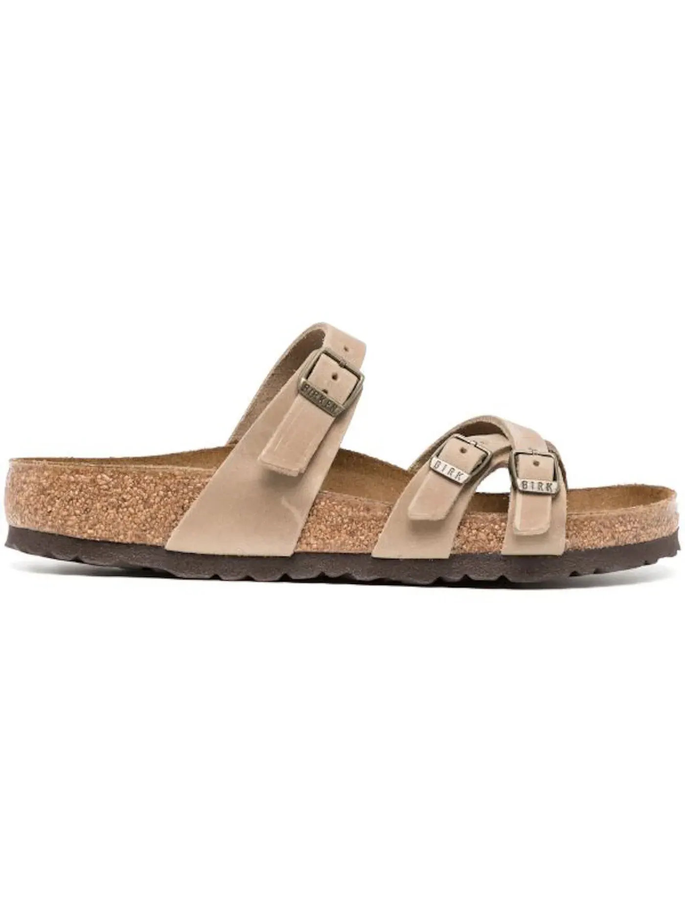 Женские сандалии с масляной кожи Birkenstock Franca — изображение 1 из 1, коричневый