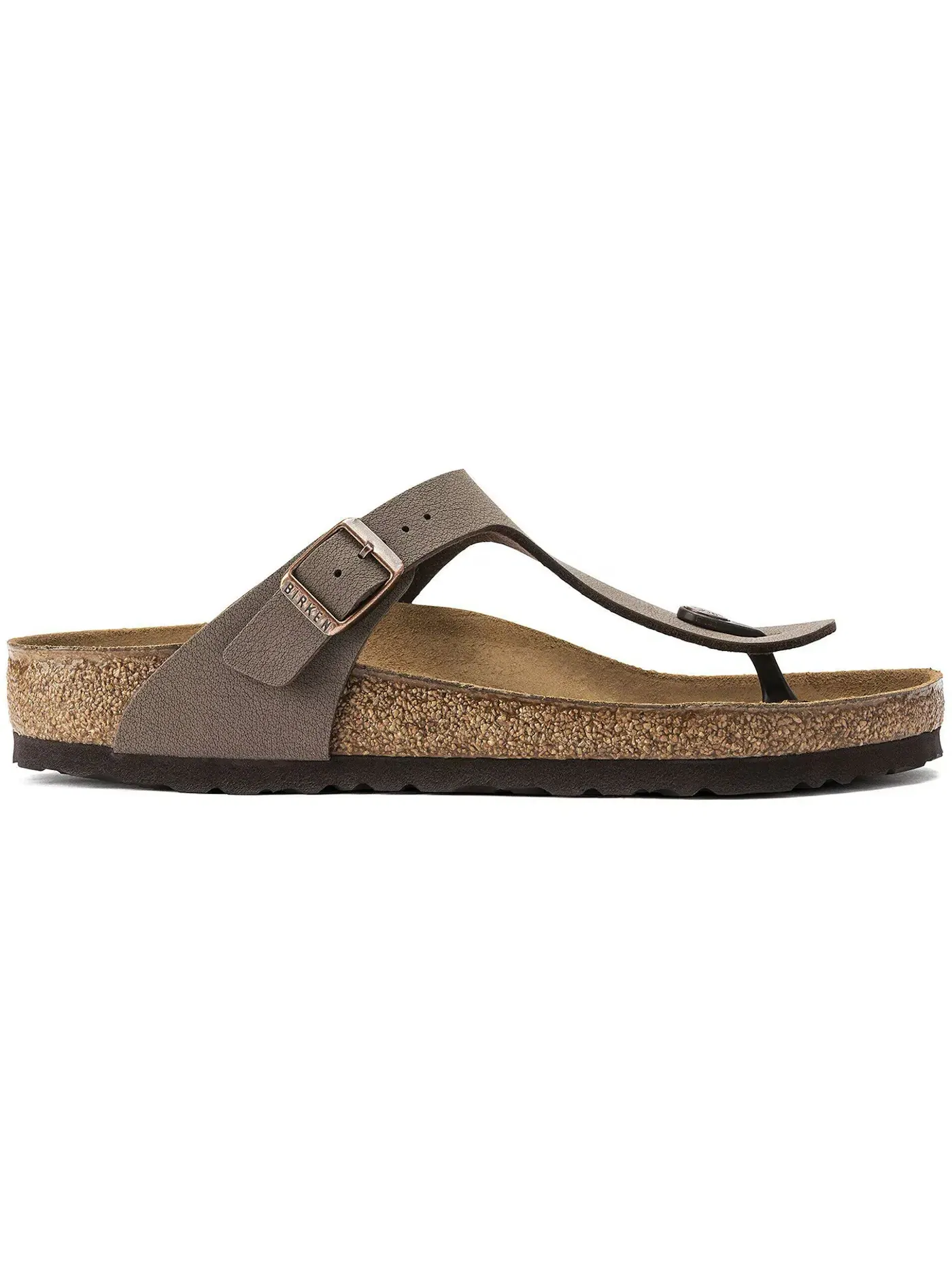 Мужские сандалии с контрастными вставками Birkenstock Gizeh Birkibuc, Mocca — изображение 1 из 1