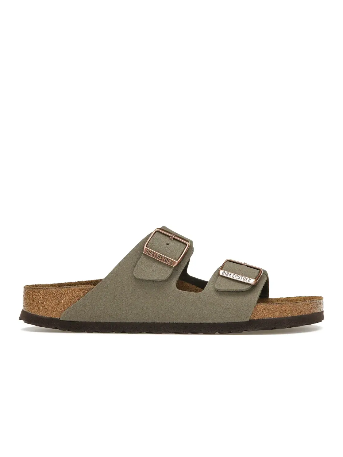 Мужские сандалии с двумя ремешками Birkenstock Arizona Birkibuc — изображение 1 из 4, серый
