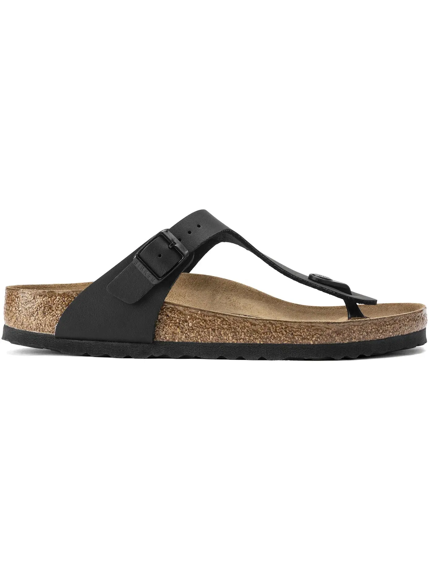 Женские сандалии с ремешком Birkenstock Gizeh Birko-Flor — изображение 1 из 1, черный
