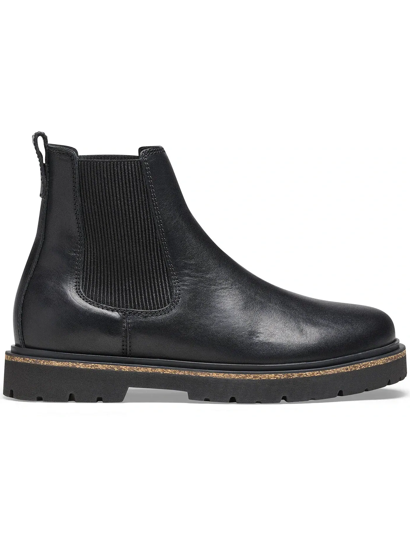 Женские ботинки без шнурков Birkenstock Highwood Slip On Leather — изображение 1 из 1, черный