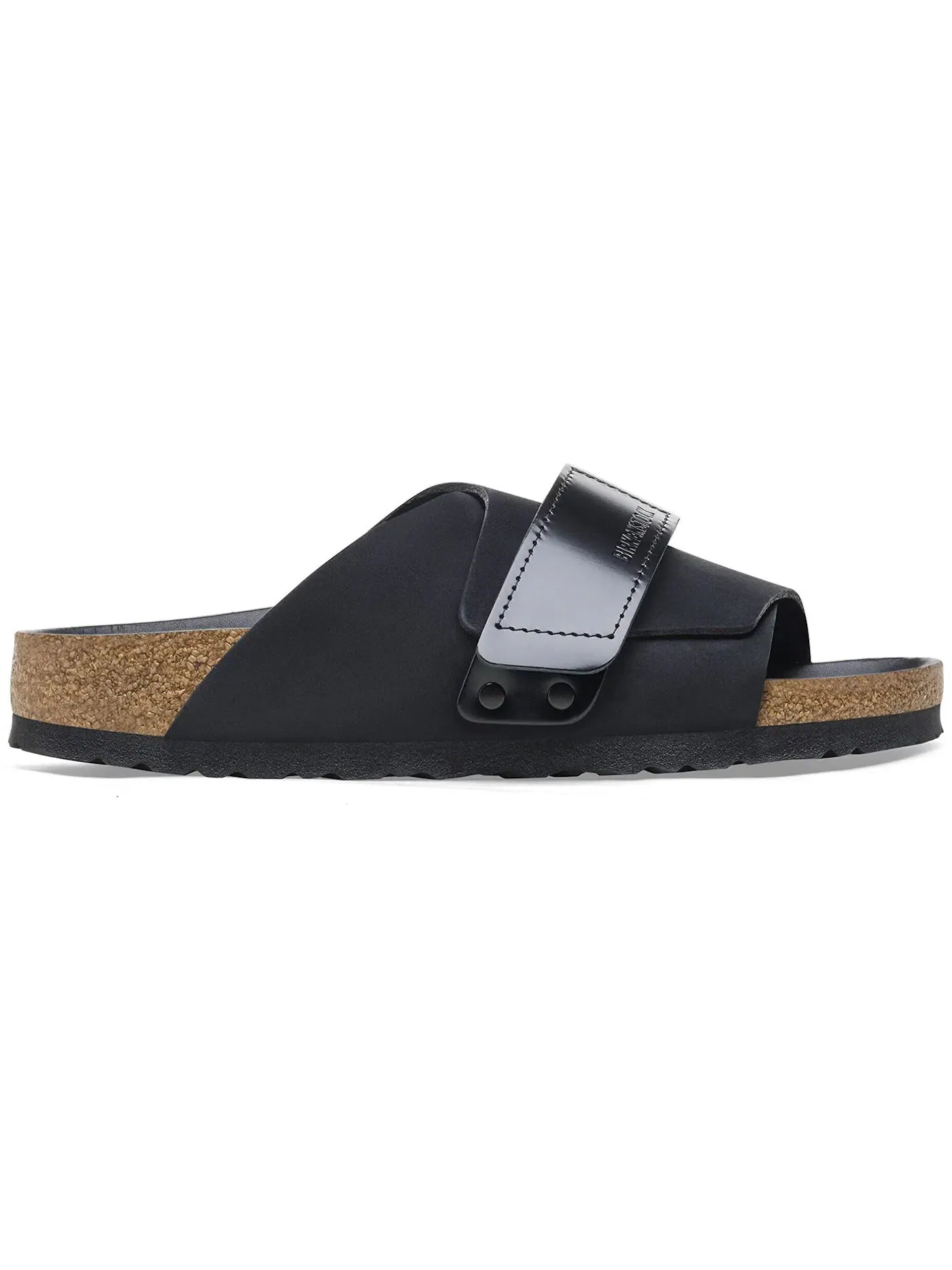 Женские сандалии-сабо с нубуком Birkenstock Kyoto Nubuck Leather — изображение 1 из 1, черный