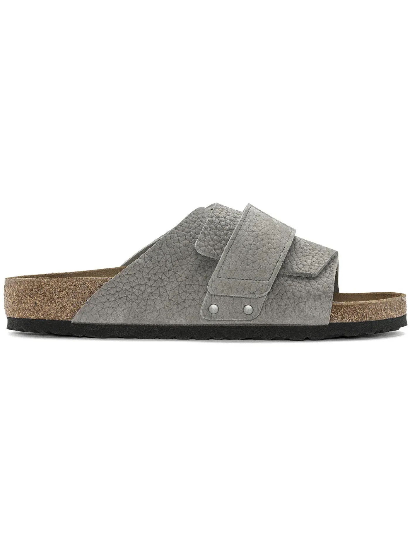 Мужские сандалии с регулируемыми ремешками Birkenstock Kyoto Nubuck Leather — изображение 1 из 1, серый