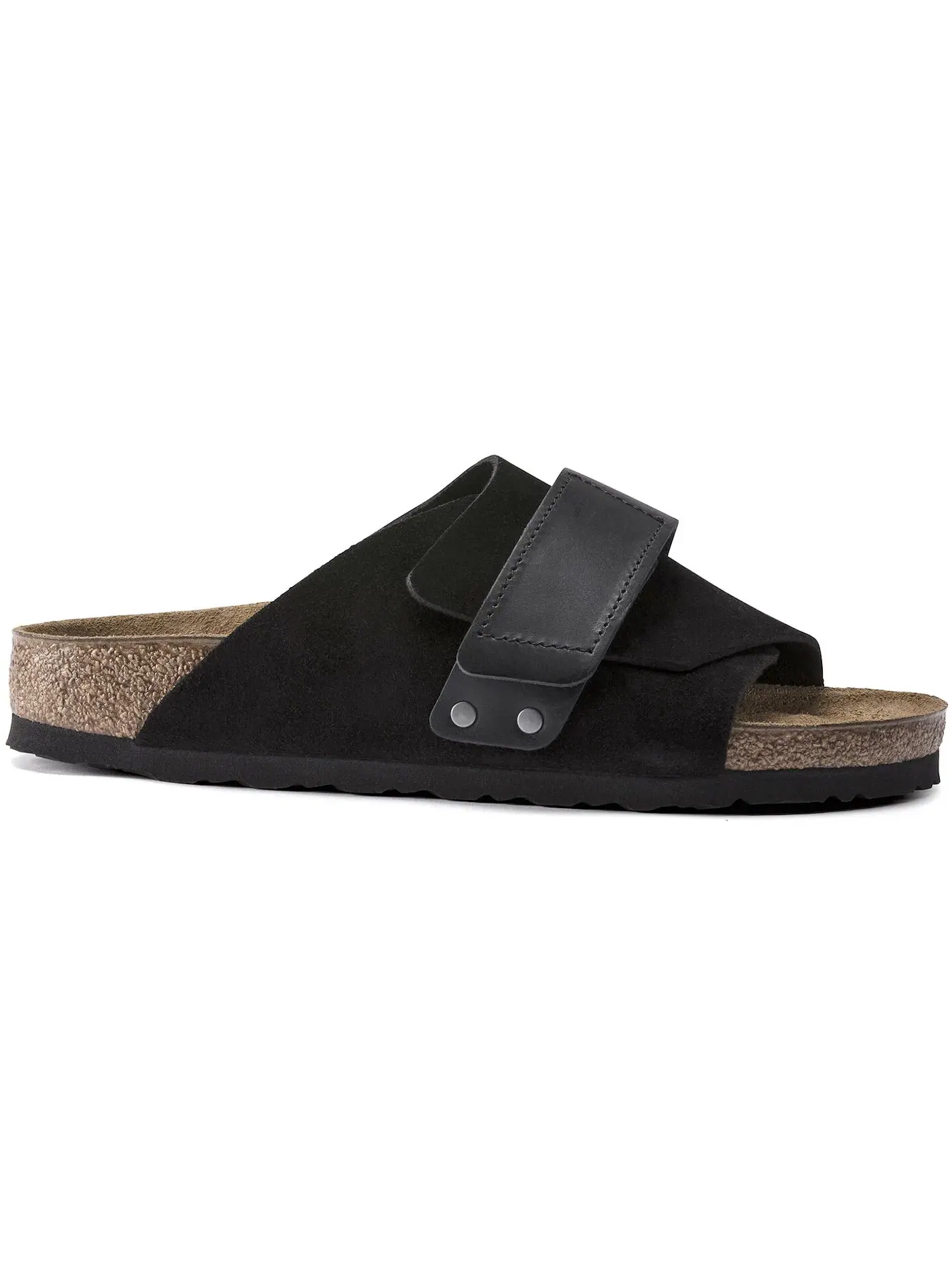 Женские сандалии из масленой кожи и замши Kyoto Birkenstock — изображение 1 из 2, черный