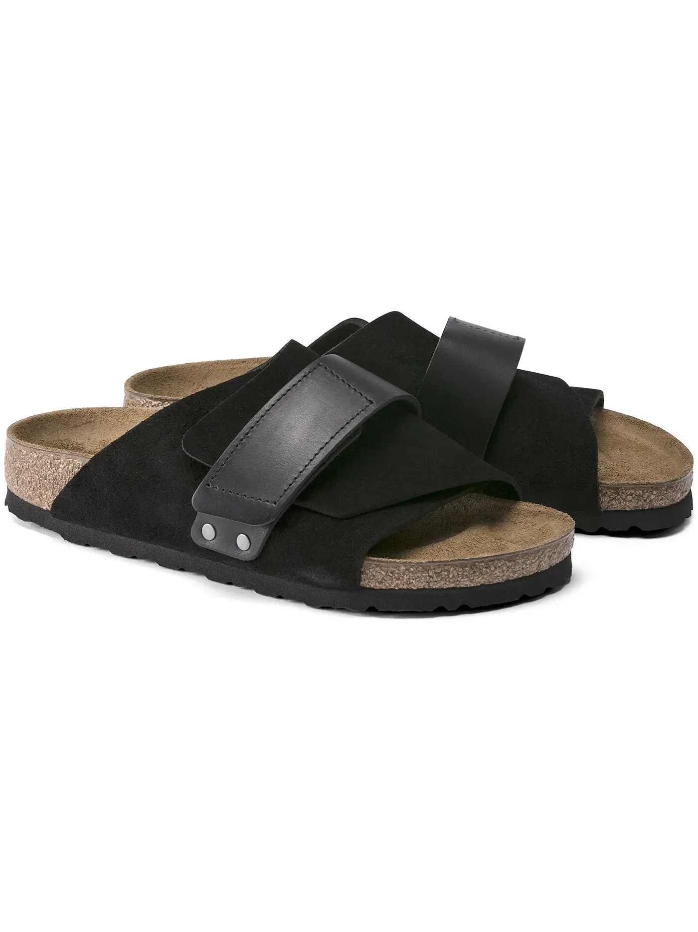 Женские сандалии из масленой кожи и замши Kyoto Birkenstock — изображение 2 из 2, черный