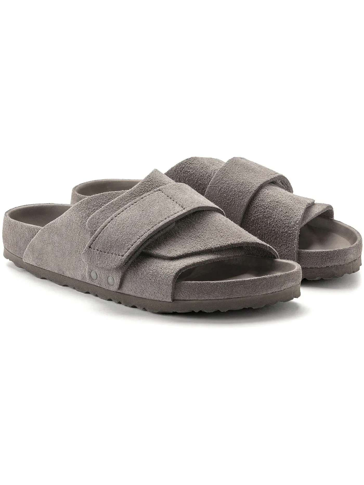 Унисекс сандалии-сабо из замши Kyoto Birkenstock — изображение 2 из 2, серый
