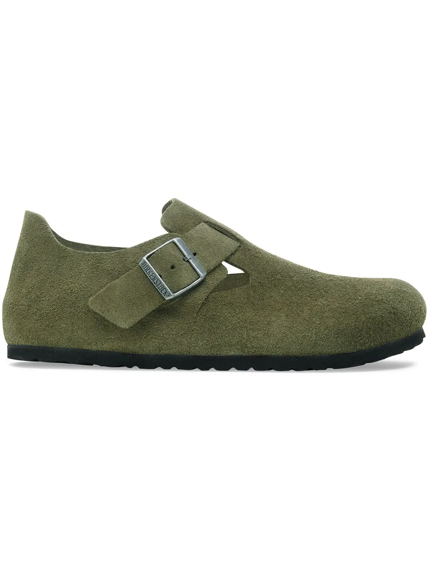 Мужские сандалии с закрытым мыском из замши Birkenstock London Suede Leather — изображение 1 из 1, тимьян