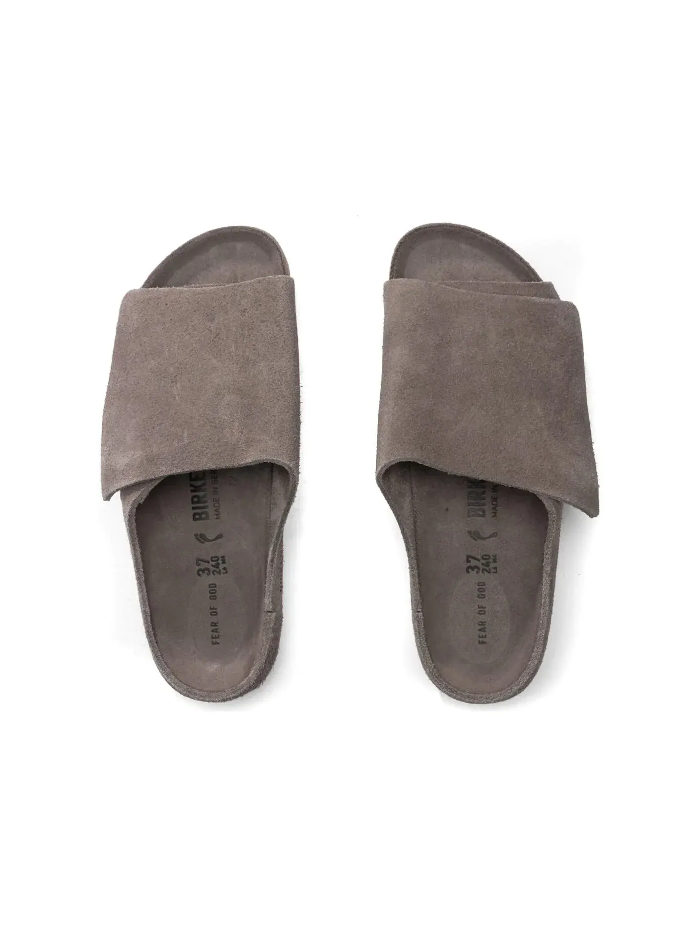 Мужские сандалии кожаные Birkenstock Los Feliz Suede — изображение 3 из 3, пепельный