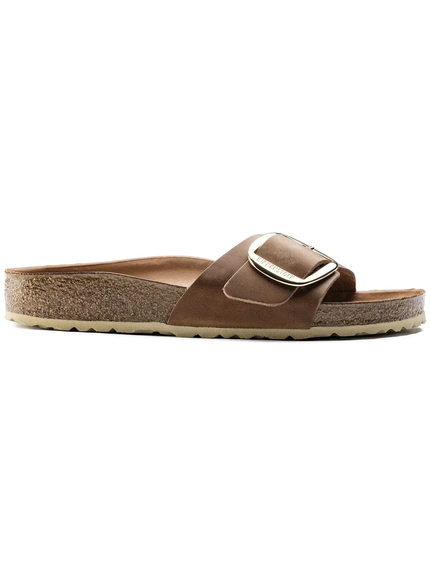 Мужские сандалии с большой пряжкой Birkenstock Madrid Big Buckle Oiled Leather — изображение 1 из 1, коричневый