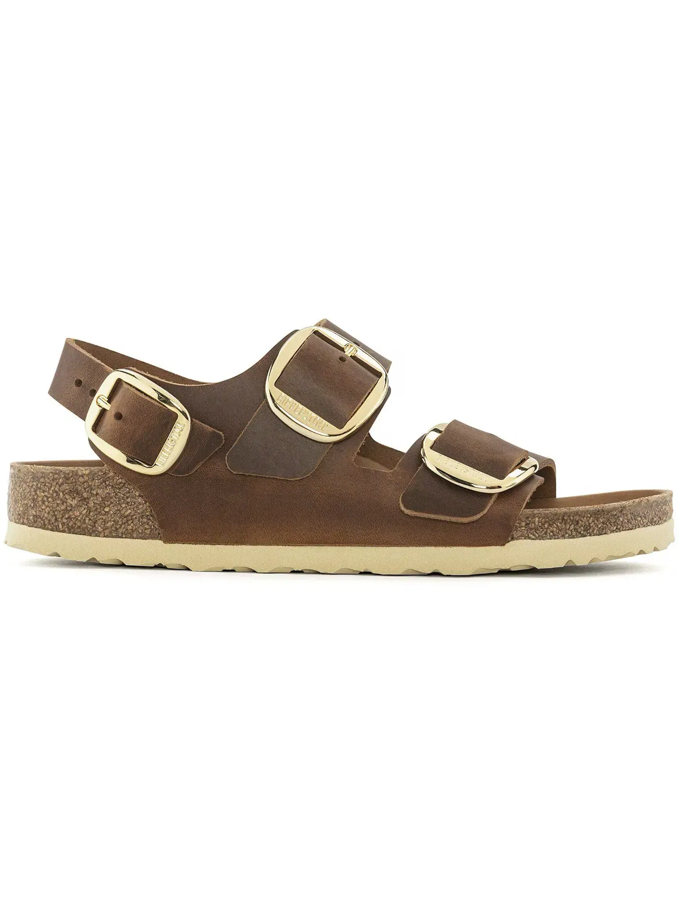 Мужские сандалии с пряжкой Birkenstock Milano Big Buckle Oiled Leather — изображение 1 из 1, коричневый