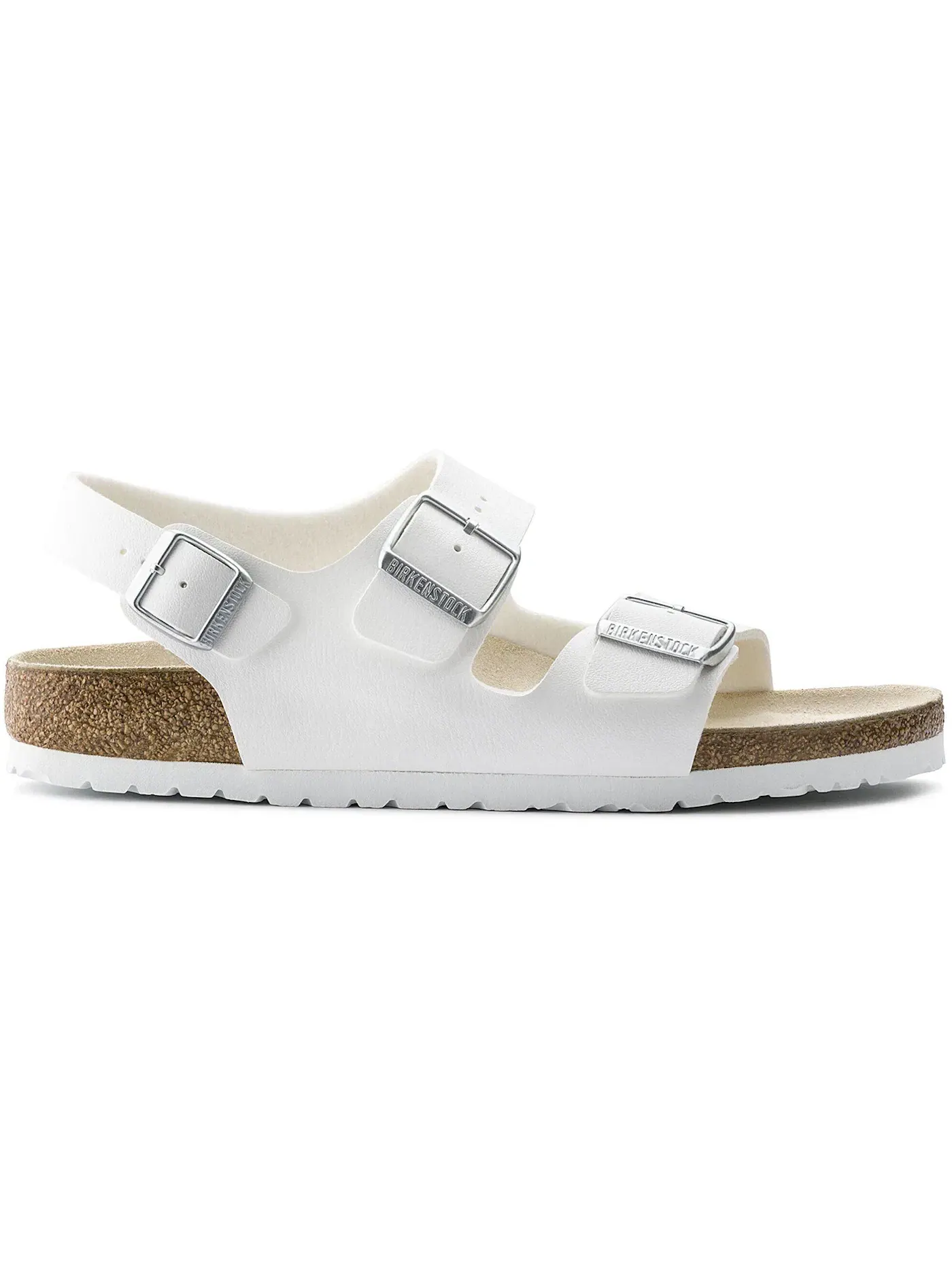 Мужские сандалии с ремешками Birkenstock Milano Birko-Flor — изображение 1 из 1, белый