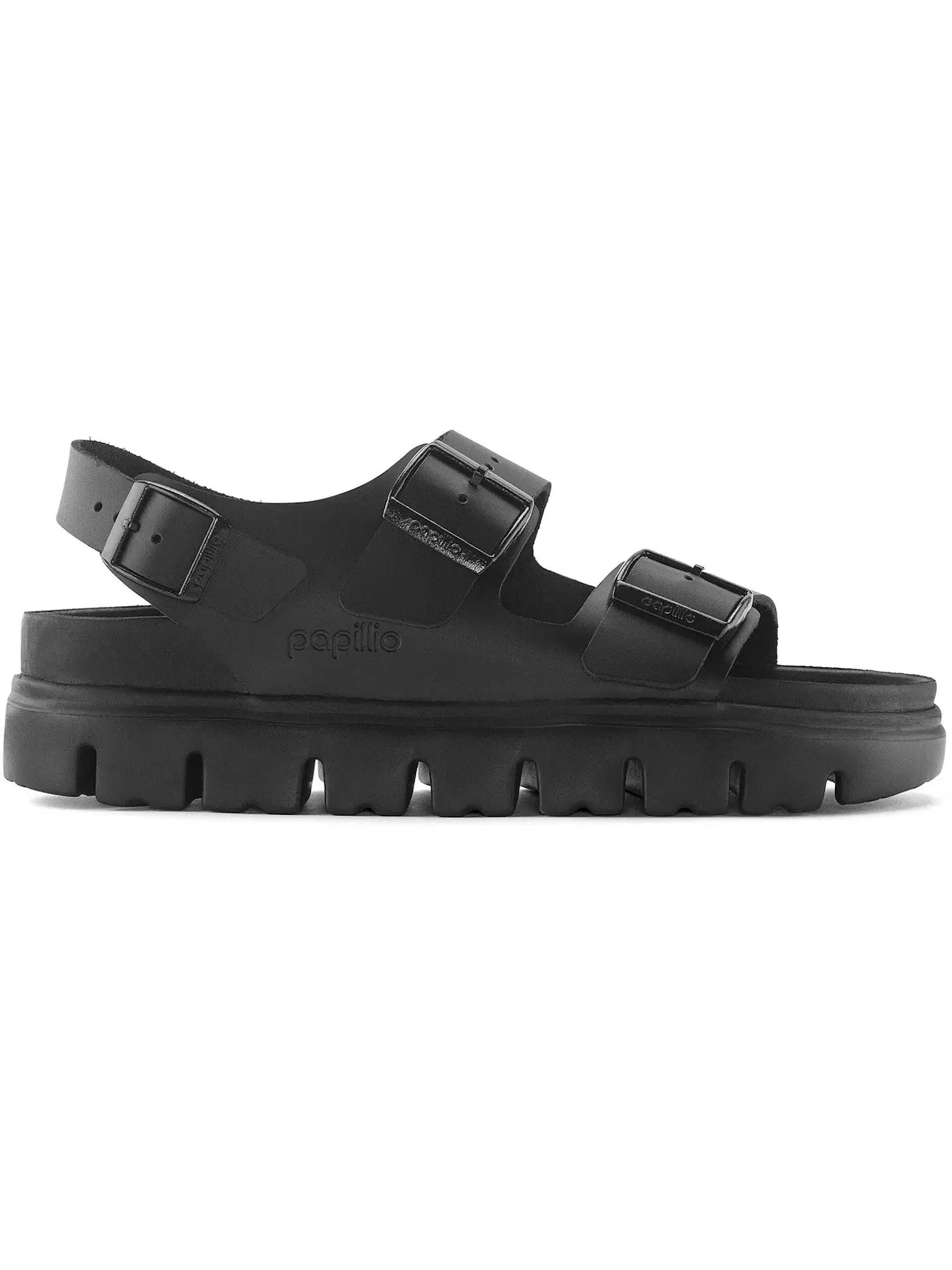 Мужские сандалии с пряжками Birkenstock Milano Chunky Leather — изображение 1 из 1, черный