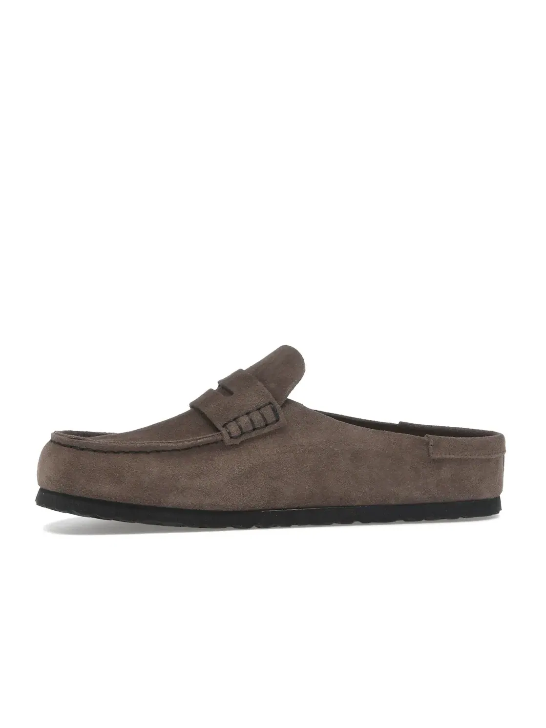 Мужские клоги Birkenstock Naples Wrapped Suede Leather — изображение 3 из 4, серый