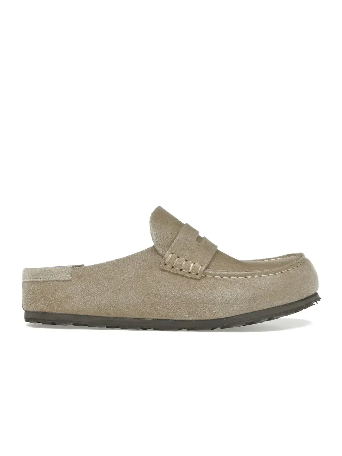 Мужские сабо с ремешком Birkenstock Naples Wrapped Suede Leather