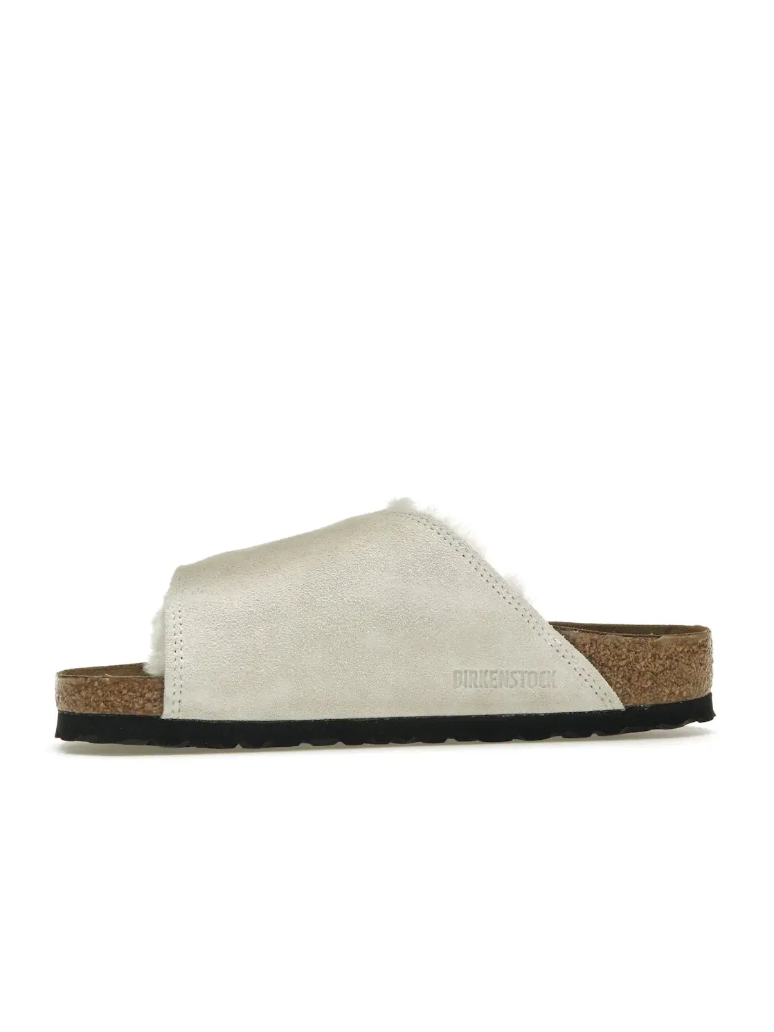 Женские сандалии-слайды с овчиной Birkenstock Solana Shearling Slide Birkenstock — изображение 3 из 4, кость
