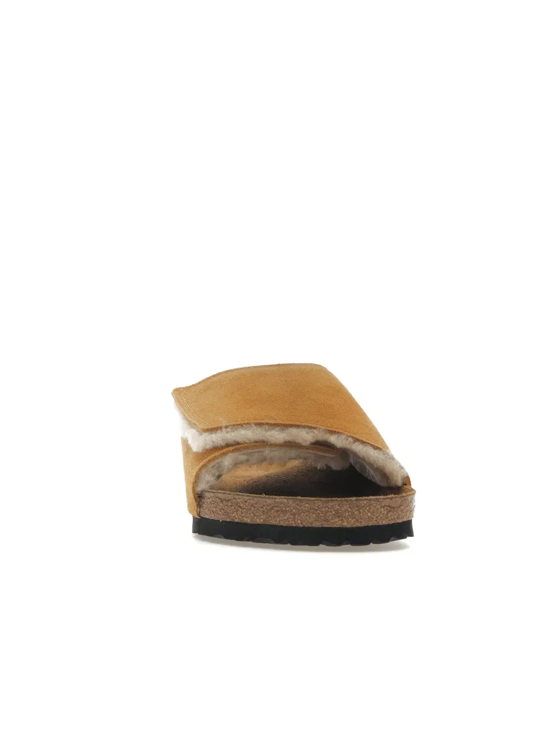 Детские сандалии-слайды Birkenstock Solana Shearling Slide — изображение 2 из 4, карамель