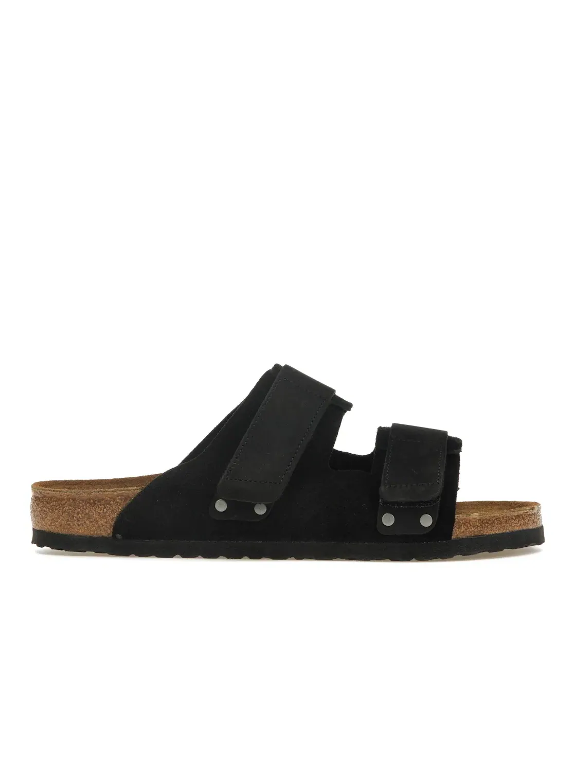 Мужские сандалии-слайды из нубука Birkenstock Uji — изображение 1 из 4, черный
