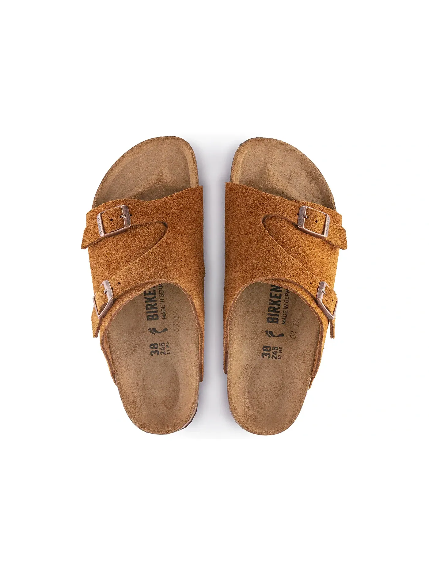 Мужские сандалии из замши Mink Birkenstock Zurich — изображение 3 из 3, минк
