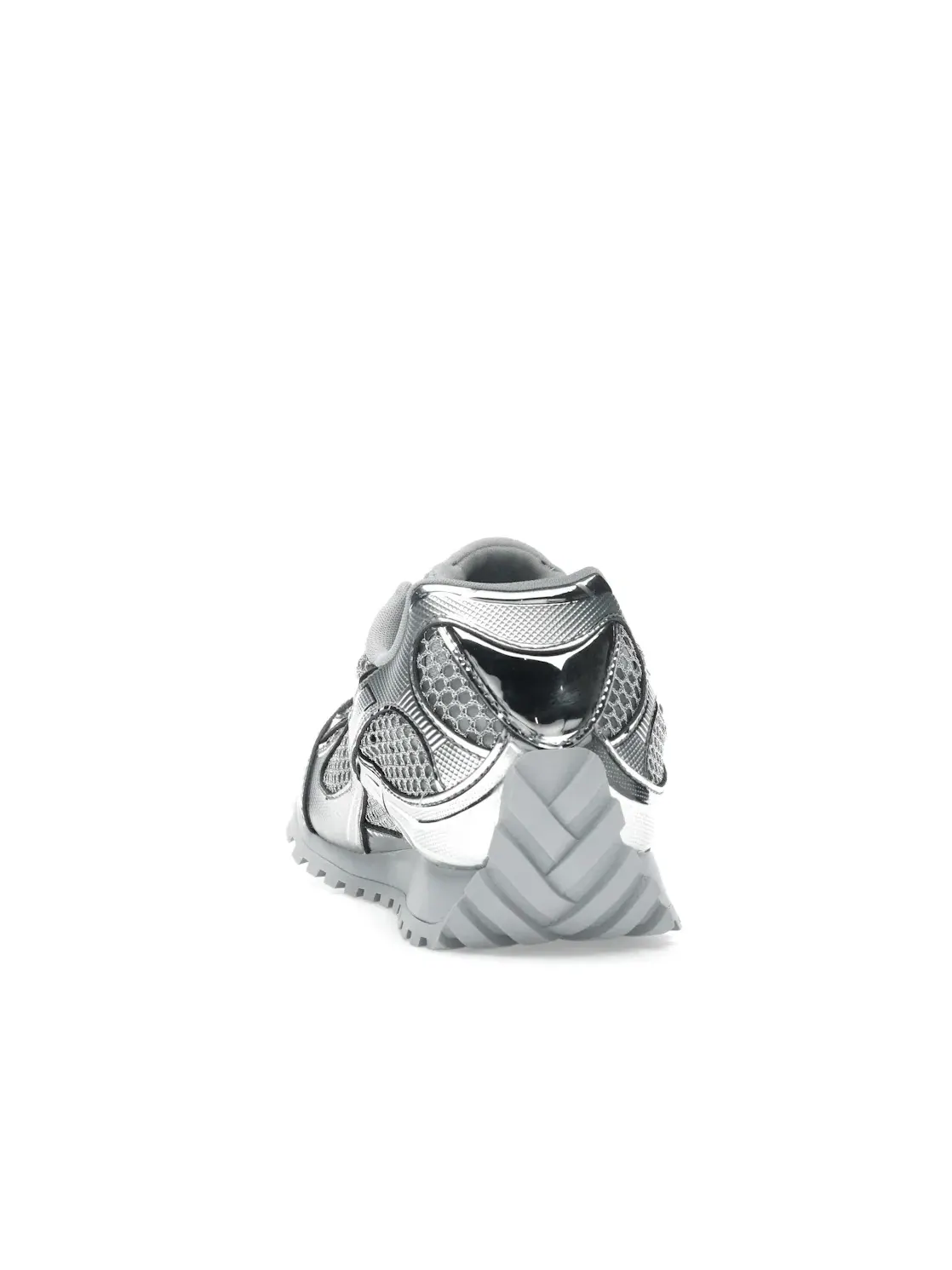 Мужские кроссовки Bottega Veneta Orbit — изображение 4 из 4, серебряный