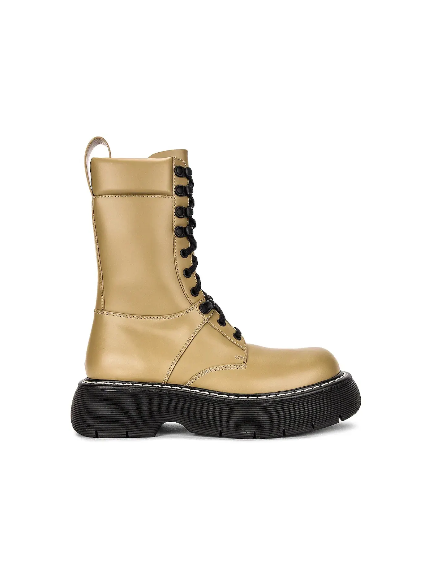 Женские ботинки с тракторной подошвой Bottega Veneta Bounce Boot — изображение 1 из 1, хаки