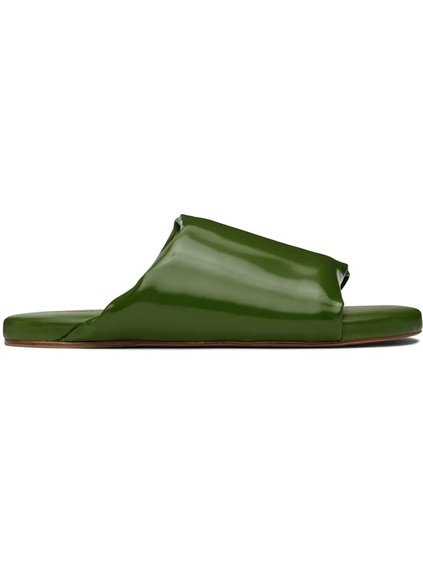 Женские шлепанцы на платформе Cushion Slides Bottega Veneta, Jalapeno