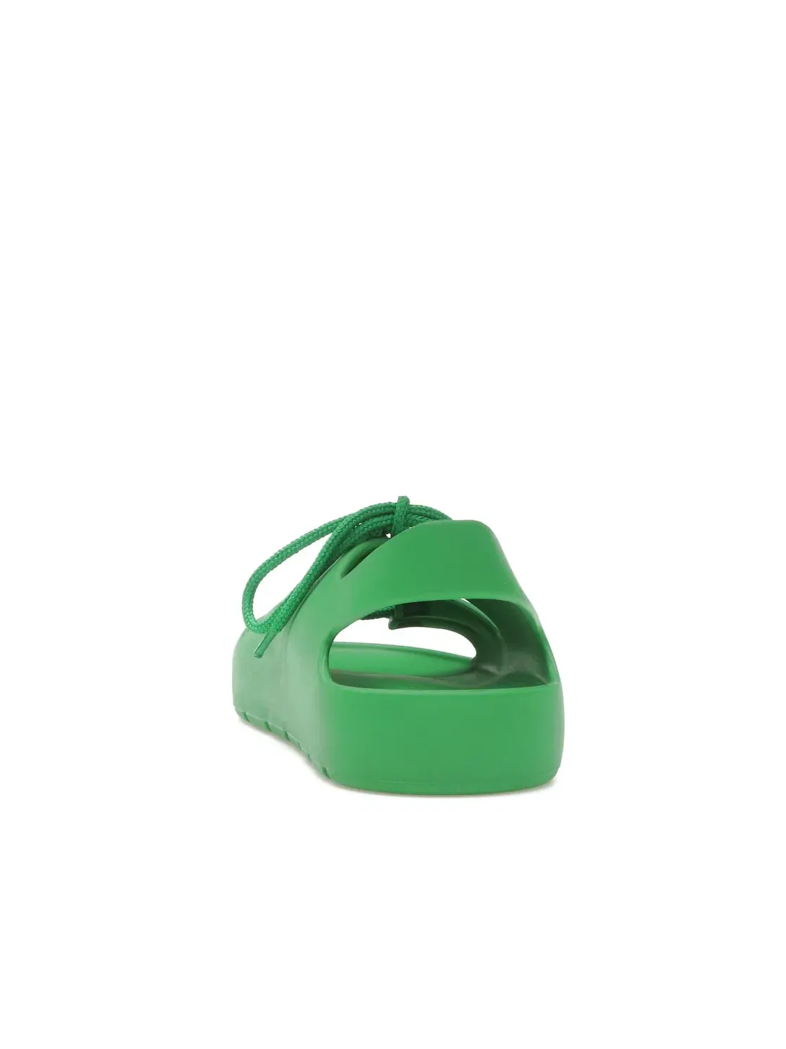 Мужские сандалии на шнуровке Bottega Veneta Jelly Lace Up Sandal — изображение 4 из 4, зеленый