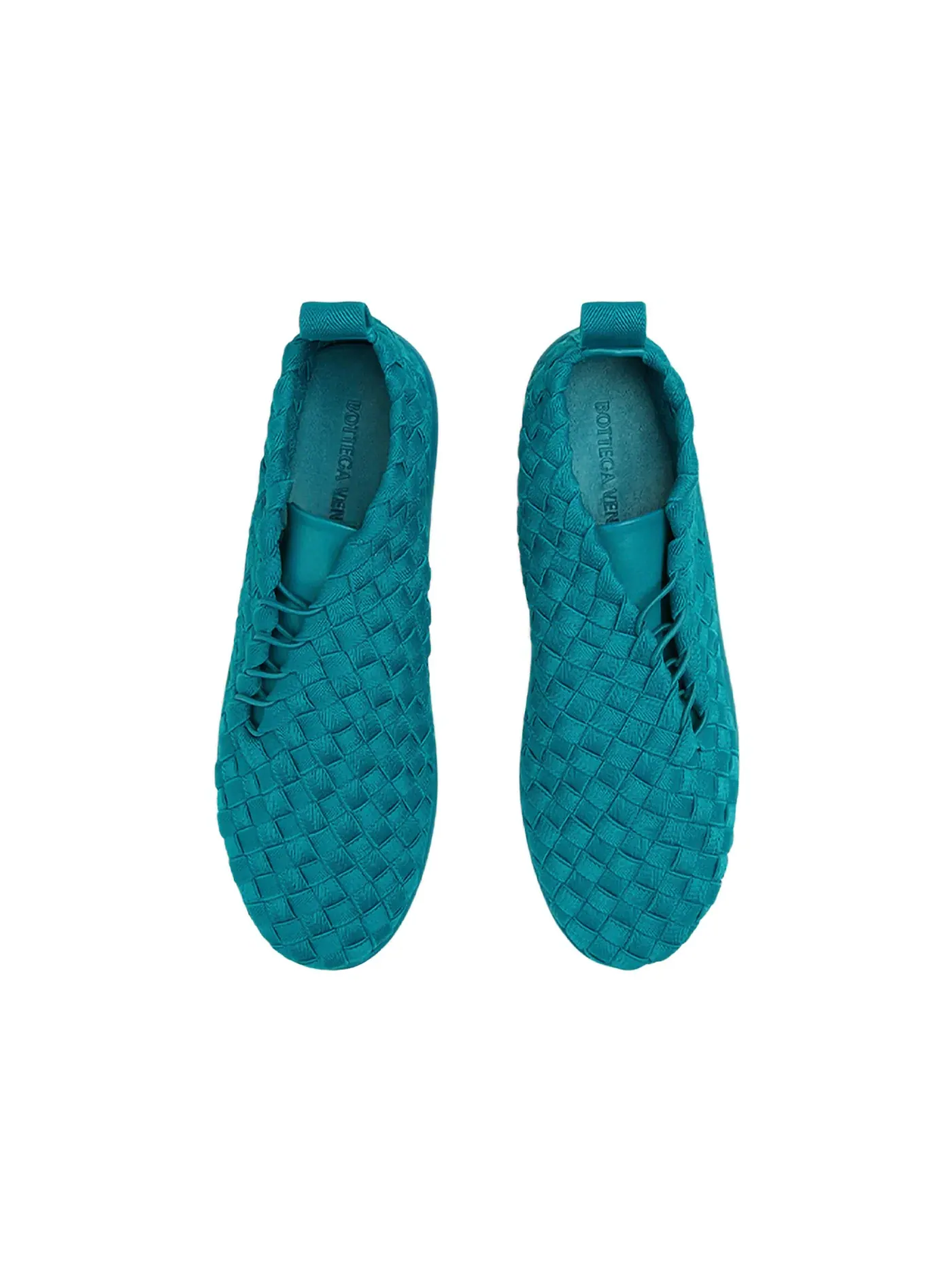 Мужские кроссовки кожаные Bottega Veneta Plat Sneaker — изображение 3 из 3, синий