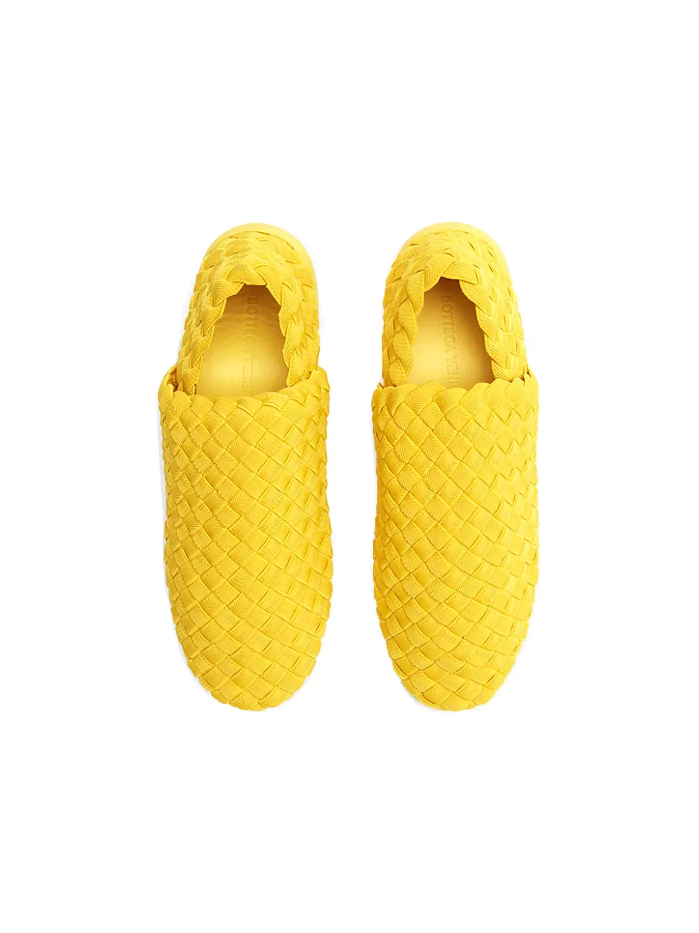 Мужские кеды Plat Sneaker Bottega Veneta — изображение 3 из 3, желтый