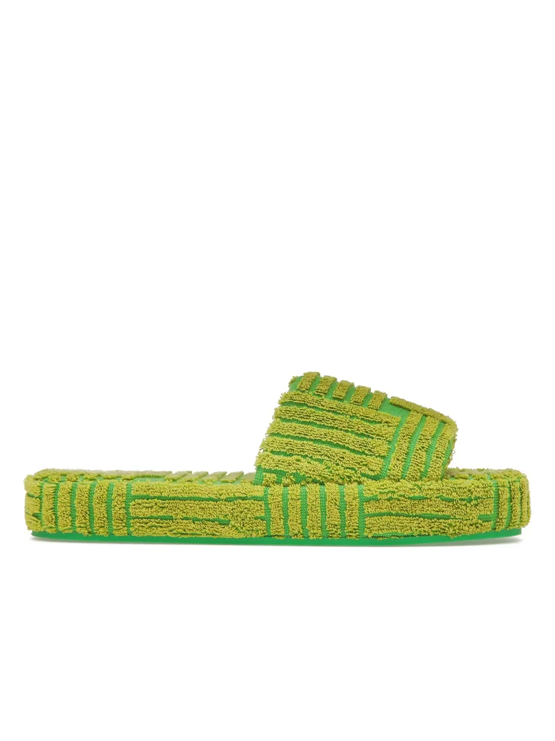 Мужские сандалии с геометрическим дизайном Bottega Veneta Resort Geometric Sandal, Parakeet Kiwi — изображение 1 из 4