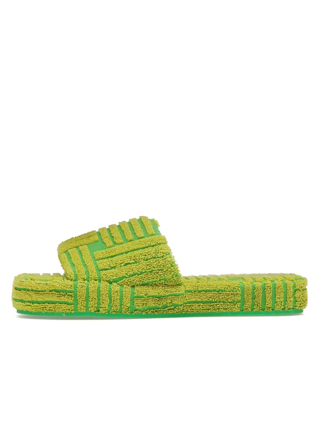 Мужские сандалии с геометрическим дизайном Bottega Veneta Resort Geometric Sandal, Parakeet Kiwi — изображение 3 из 4