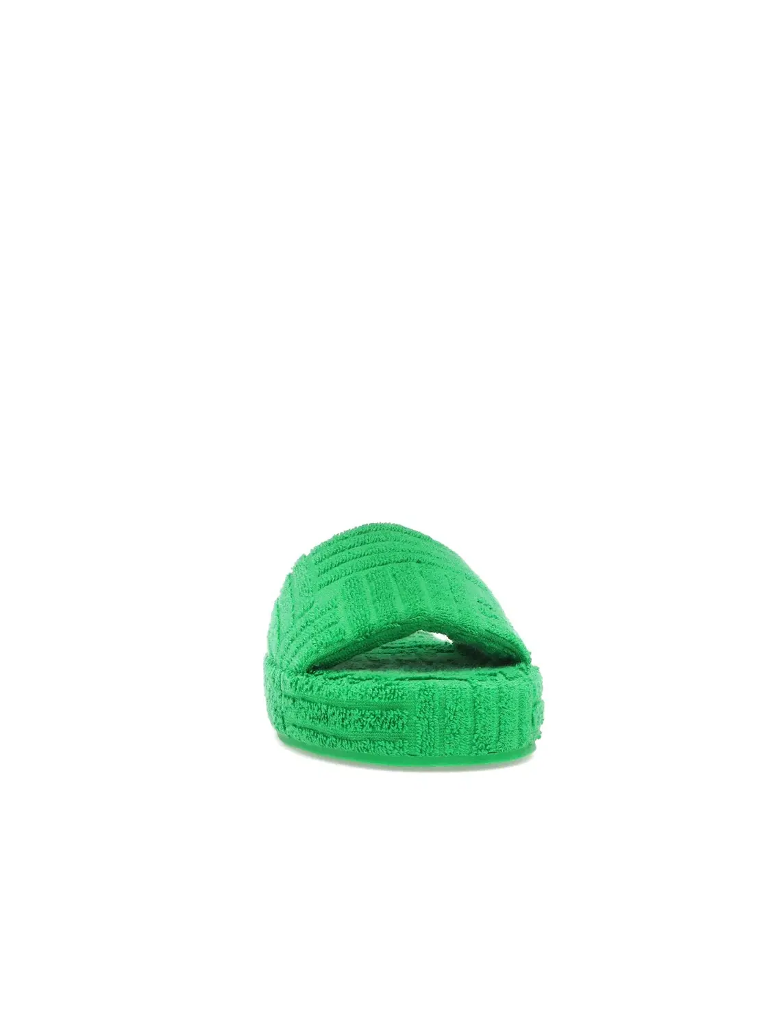 Женские шлепанцы с принтом Bottega Veneta Resort Sponge Slide — изображение 2 из 4, зелёный