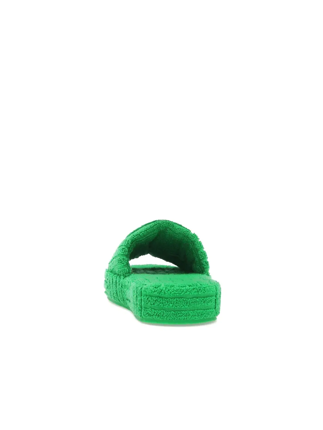 Женские шлепанцы с принтом Bottega Veneta Resort Sponge Slide — изображение 4 из 4, зелёный