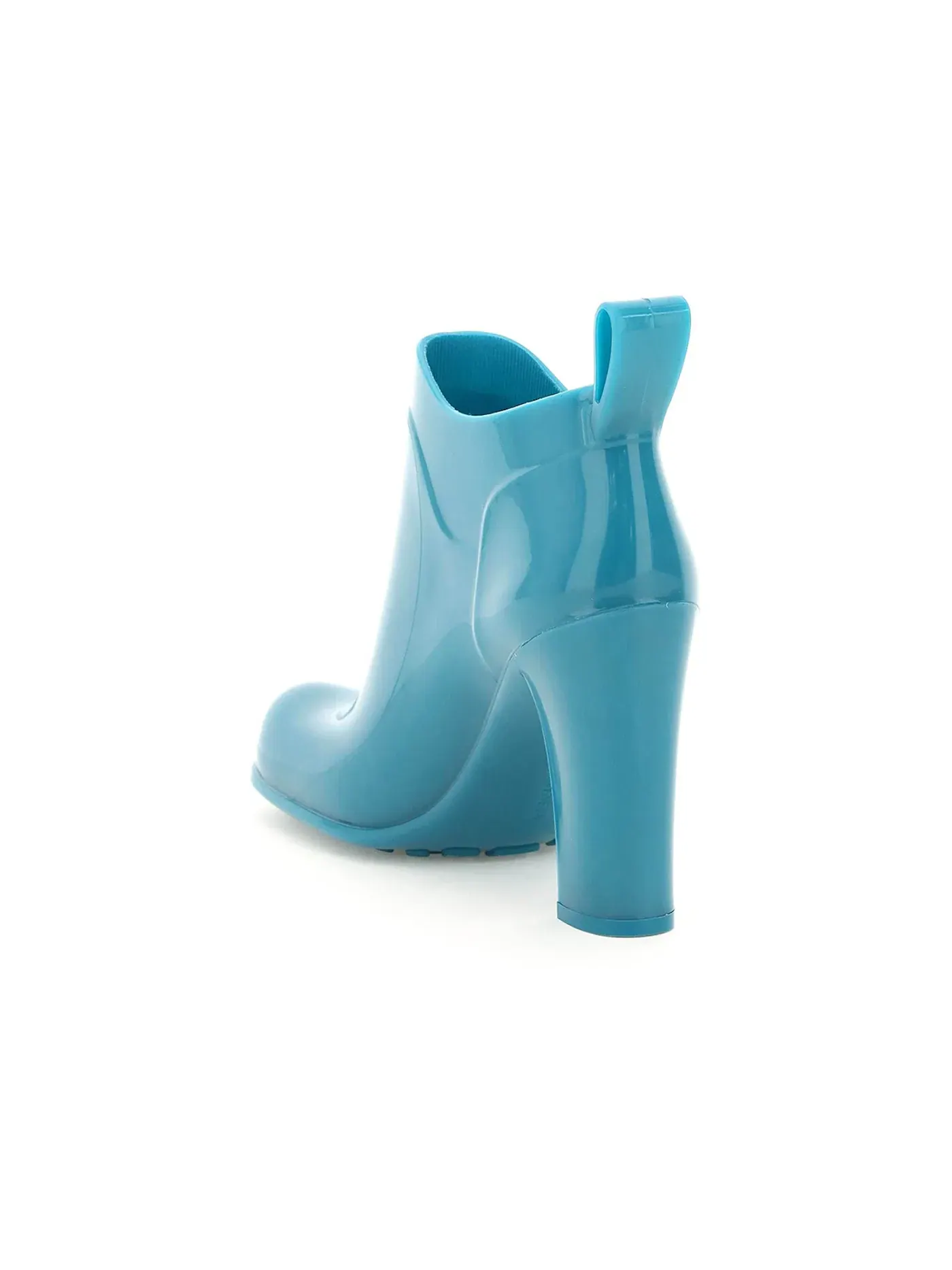 Женские ботильоны с блеском Bottega Veneta Shine Rubber Ankle Boots — изображение 3 из 4, синий