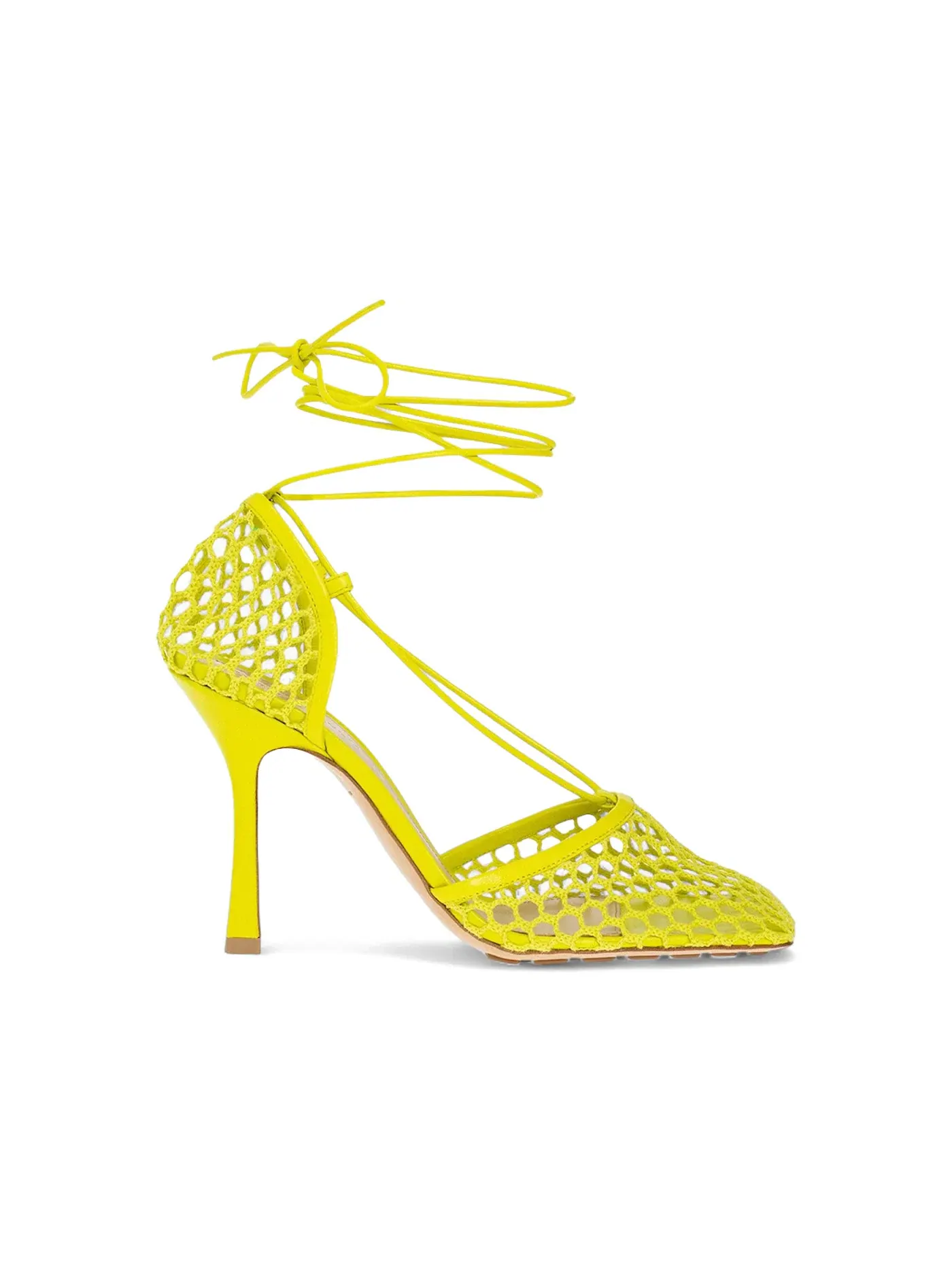 Женские босоножки на шнуровке Stretched Lace-Up Sandals Bottega Veneta