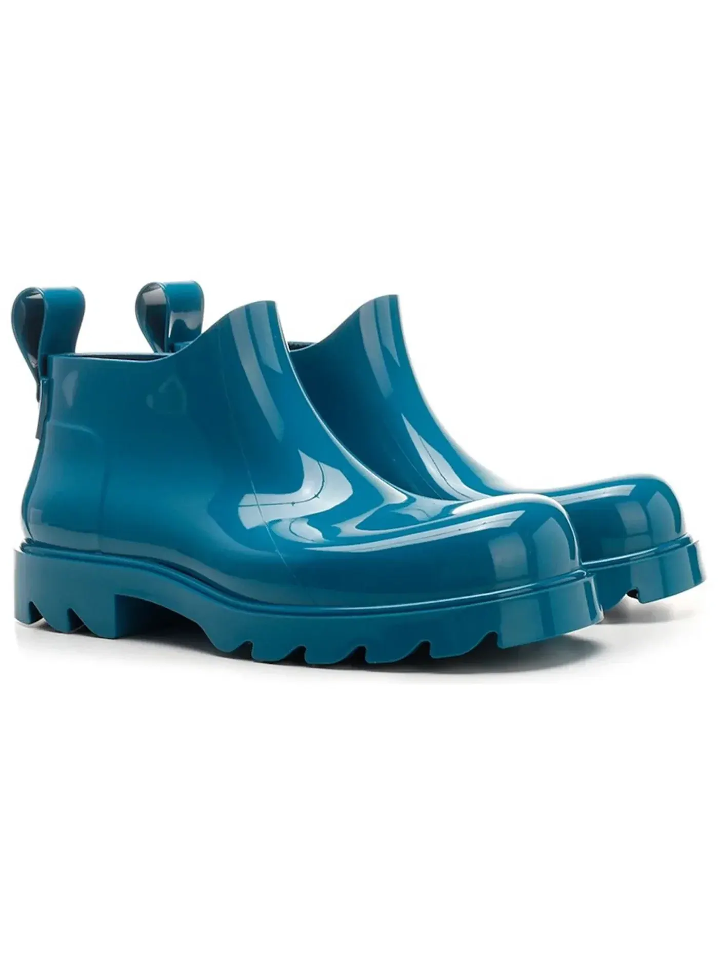 Мужские ботинки на щиколотке кожаные Bottega Veneta Stride Ankle Boots — изображение 2 из 3, синий