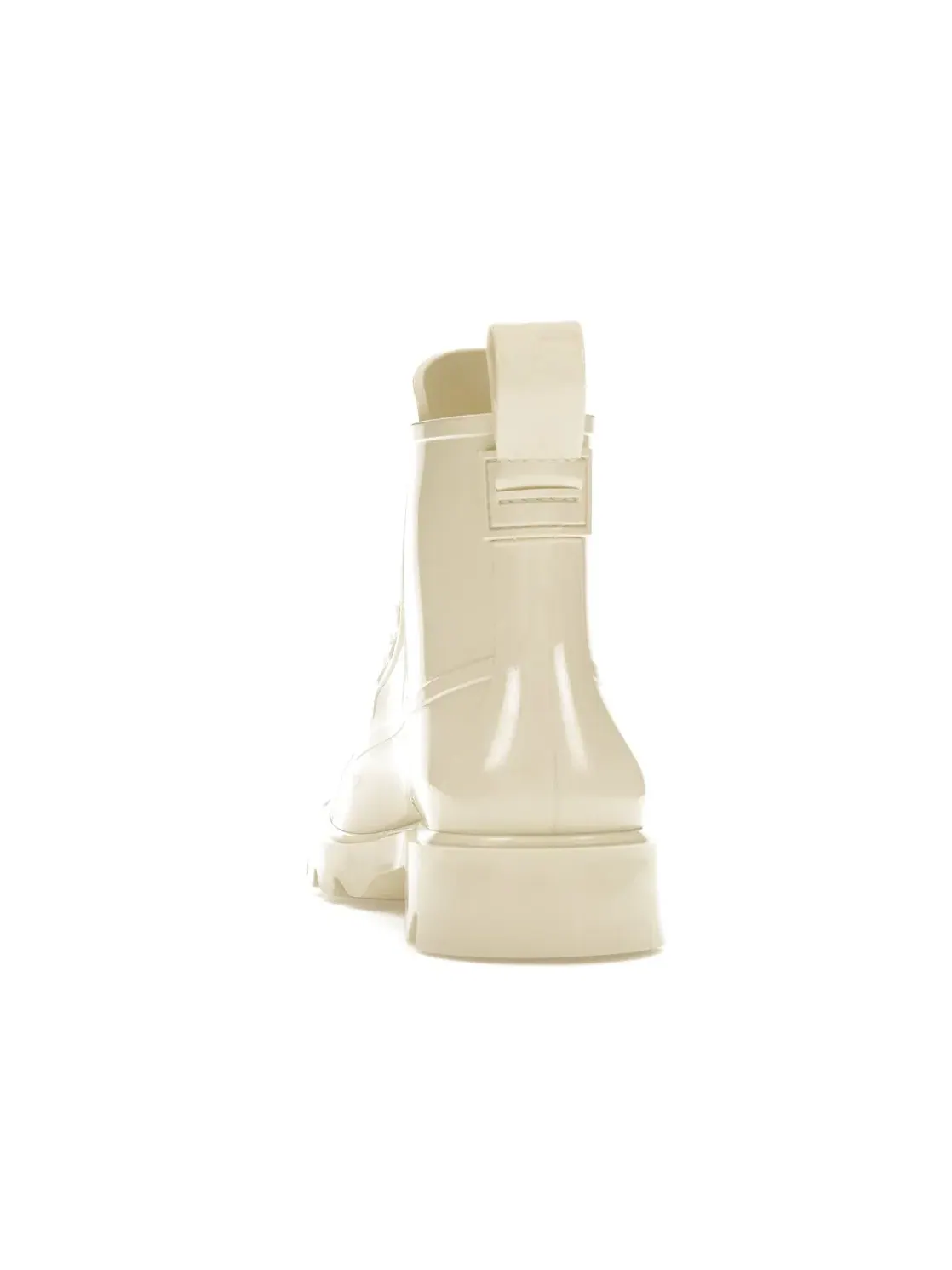 Женские ботинки на шнуровке Bottega Veneta Stride Lace-Up Ankle Boot — изображение 4 из 4, бежевый