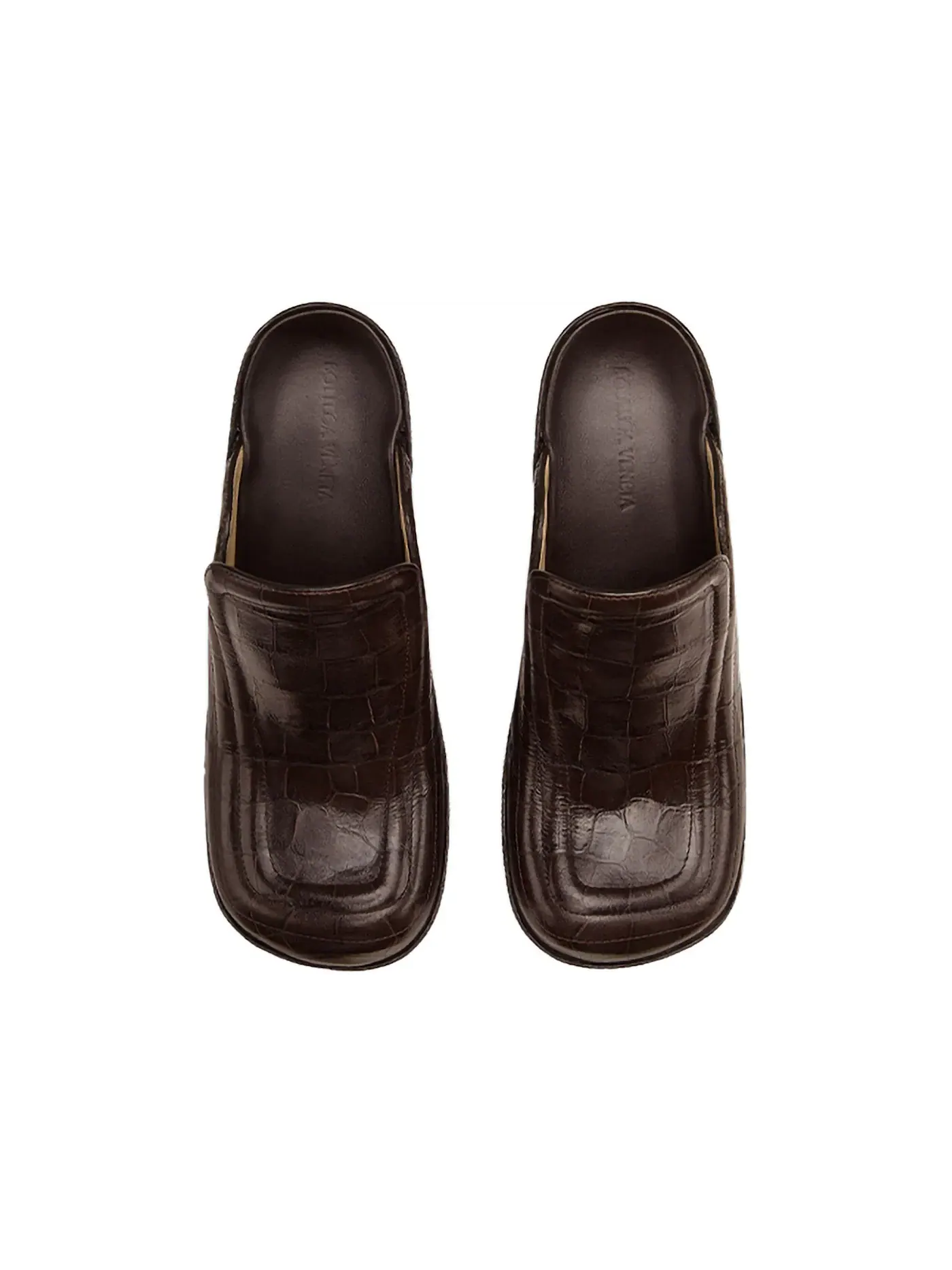 Женские босоножки на танкетке Bottega Veneta Wedge Clogs Bottega Veneta — изображение 2 из 2, коричневый
