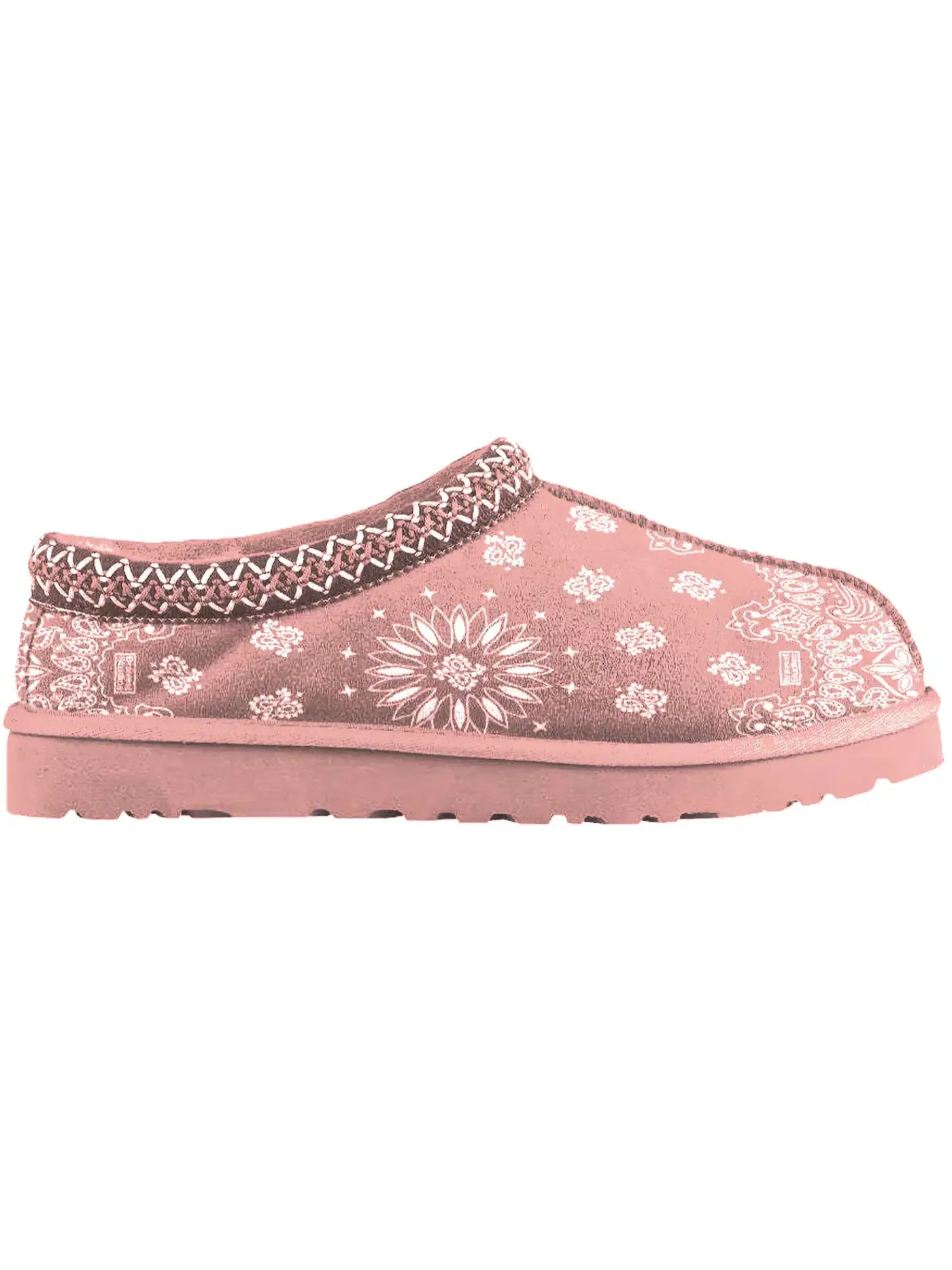 Мужские тапочки с принтом Bravest Studios Paisley Slippers Bravest Studios — изображение 1 из 1, розовый