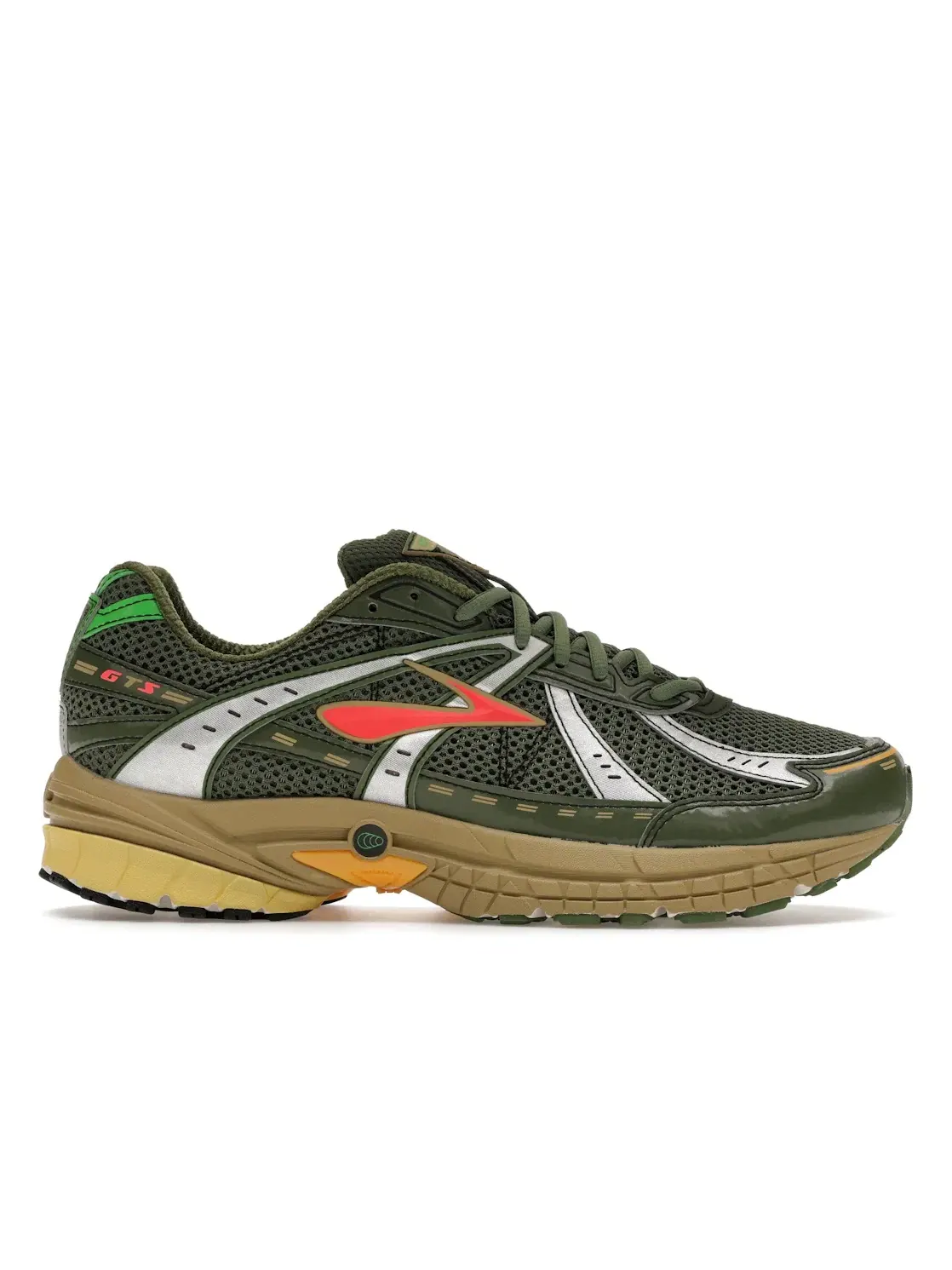 Мужские кроссовки Lifestyle Brooks Adrenaline GTS 10 — изображение 1 из 4, зеленый/красный/желтый