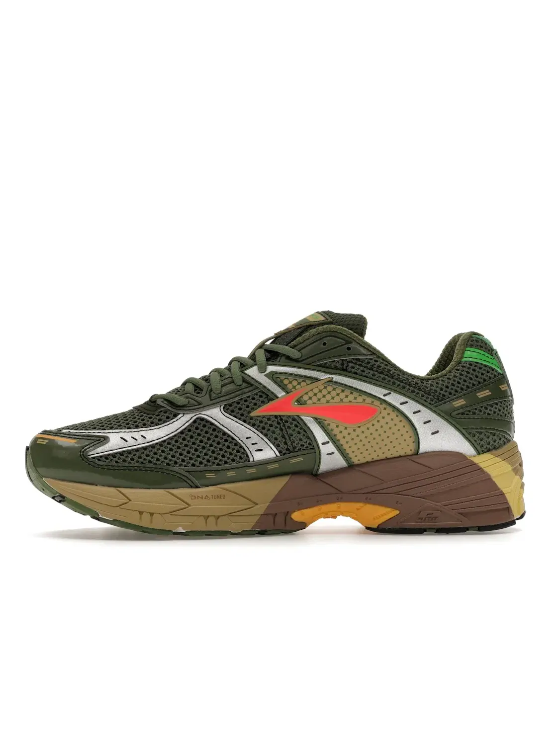 Мужские кроссовки Lifestyle Brooks Adrenaline GTS 10 — изображение 3 из 4, зеленый/красный/желтый
