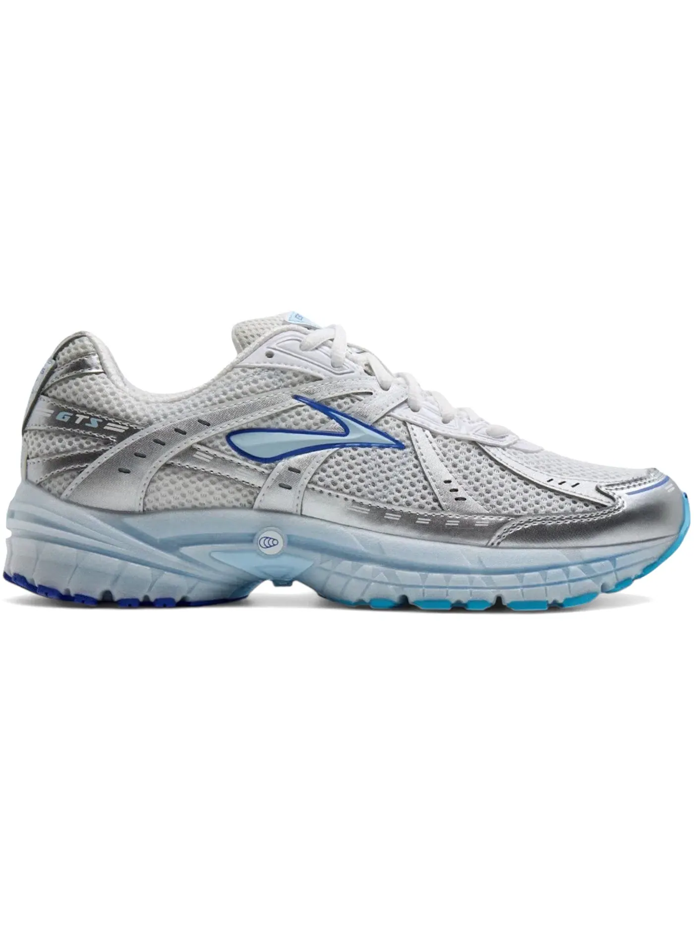 Мужские кроссовки для бега Brooks Adrenaline GTS 10 — изображение 1 из 1, белый/серебристый/синий