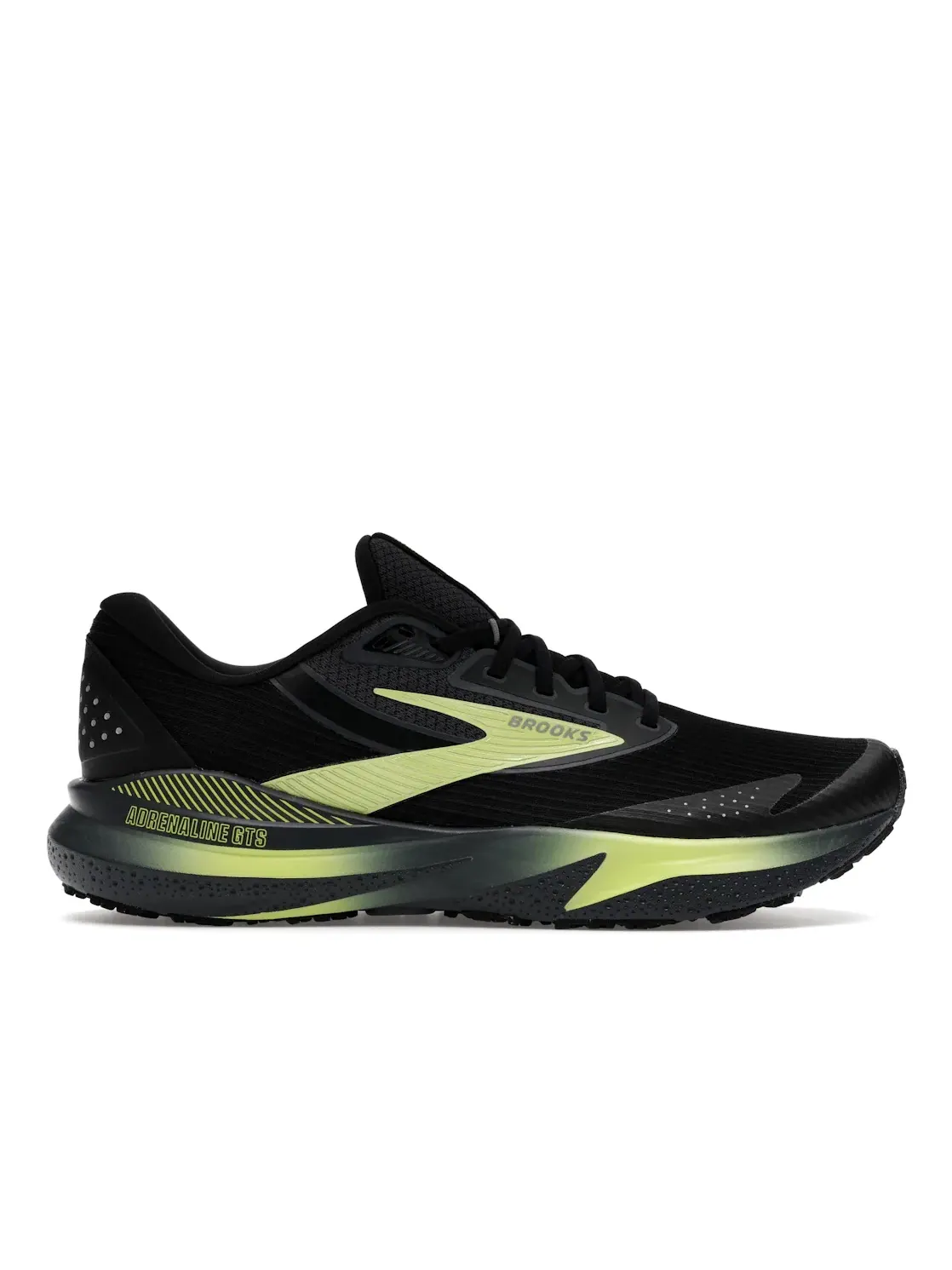 Мужские кроссовки для бега с защитой от непогоды Brooks Adrenaline GTS 24 Weatherized — изображение 1 из 4, черный желтый