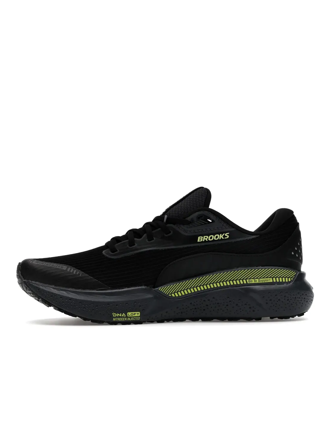 Мужские кроссовки для бега с защитой от непогоды Brooks Adrenaline GTS 24 Weatherized — изображение 3 из 4, черный желтый