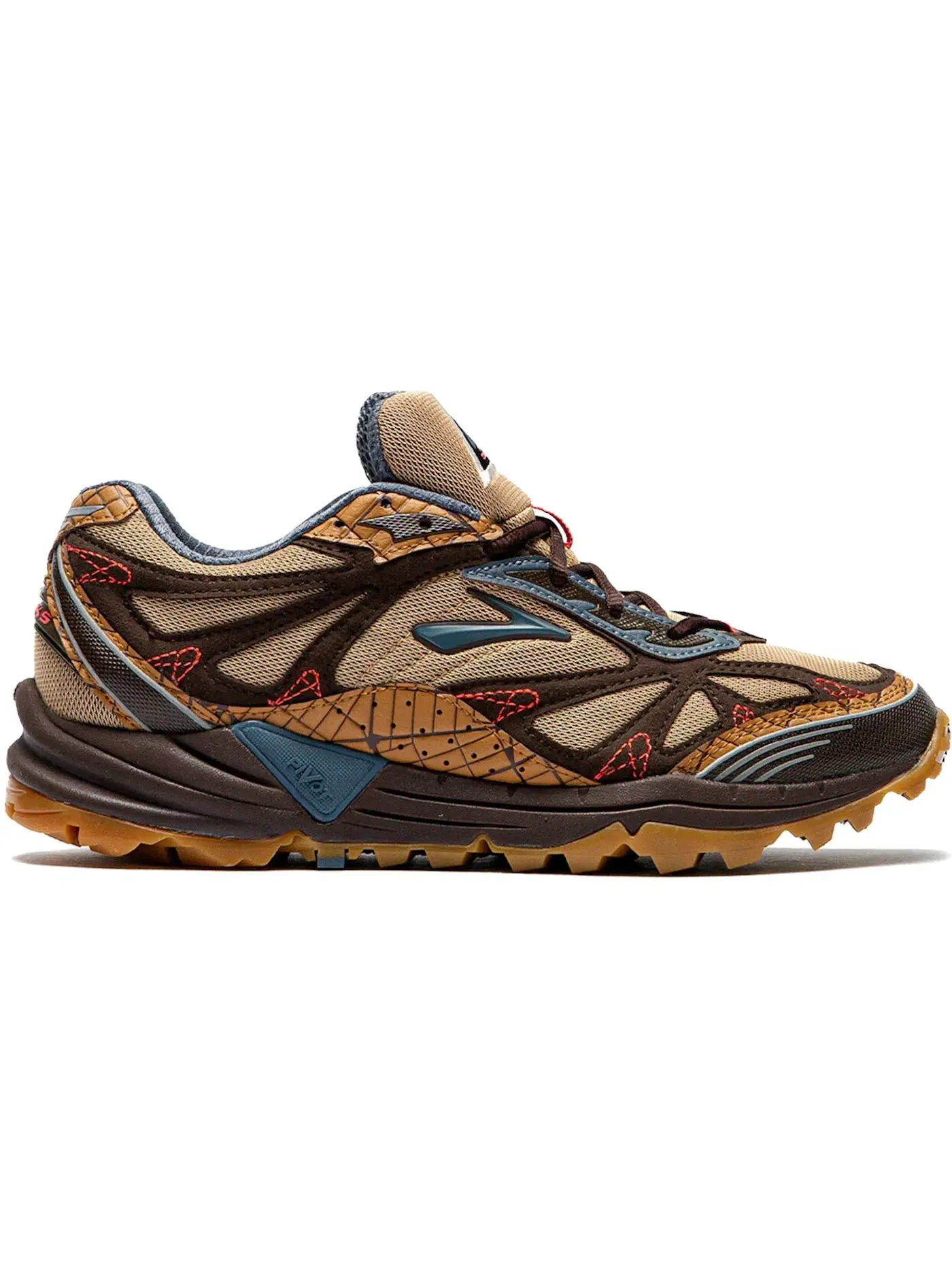 Мужские кроссовки для бега Brooks Cascadia 1 Brooks, Ginger/Wren/Stormy Weather — изображение 1 из 1