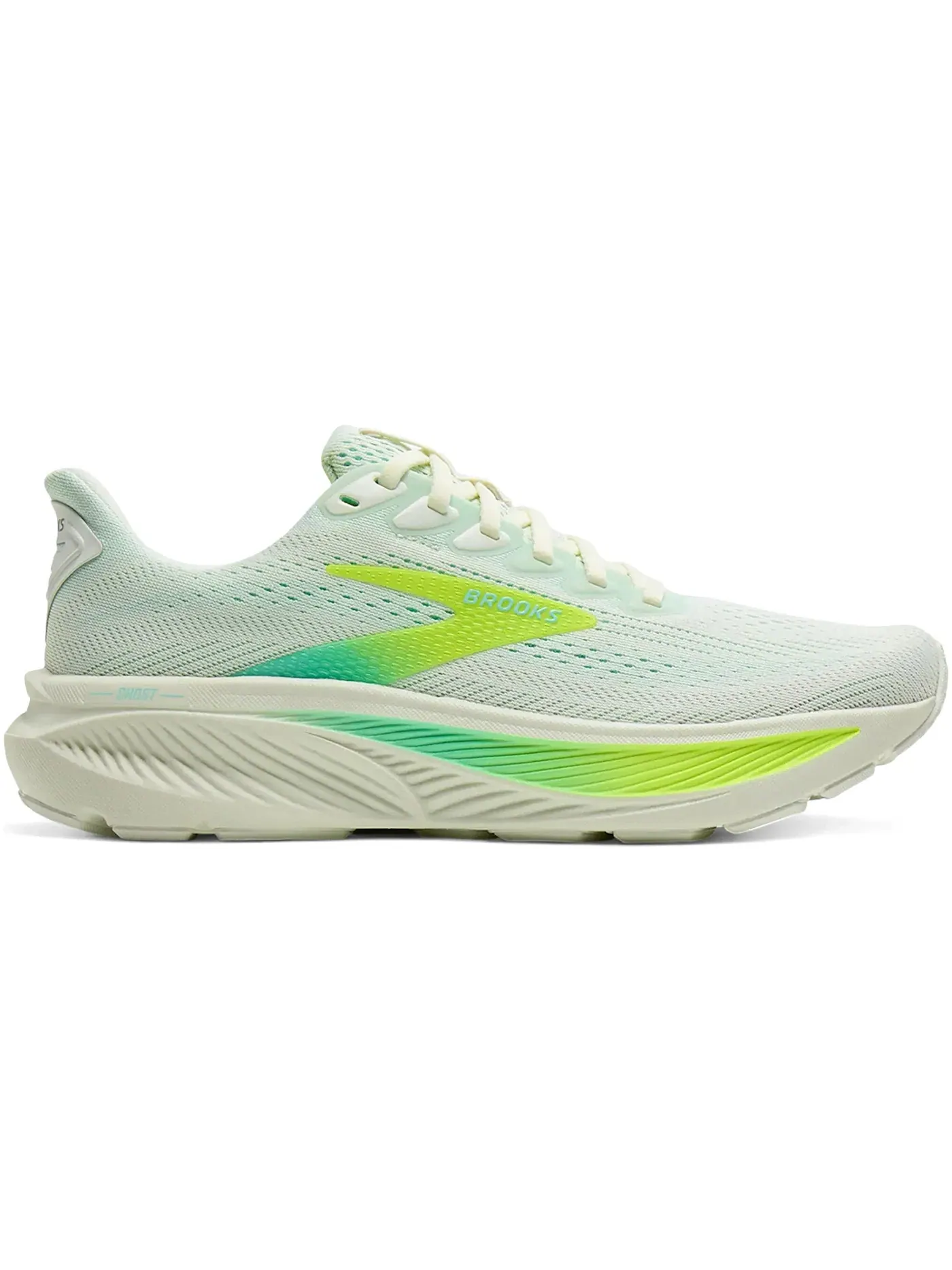 Женские кроссовки для бега Brooks Ghost 17, Bluewash/Nightlife/Yucca — изображение 1 из 1