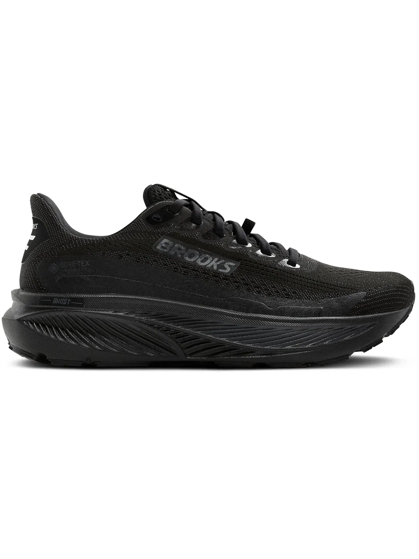 Женские кроссовки с мембраной Gore-Tex Brooks Ghost 17 Gore-Tex Brooks — изображение 1 из 1, черный/черный